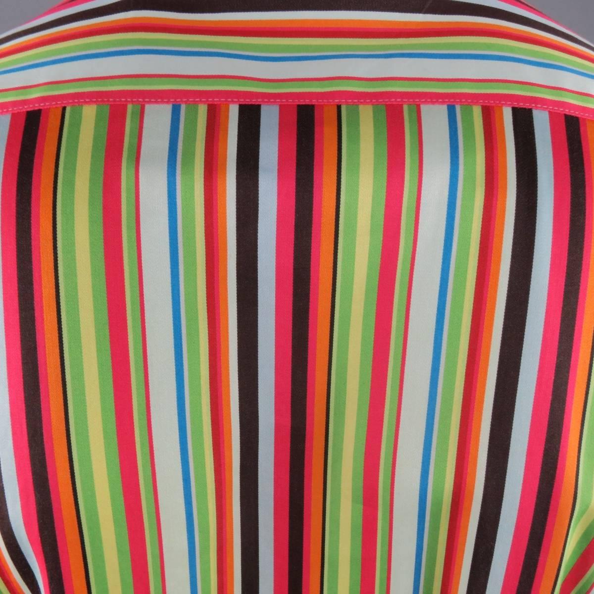rainbow stripe long sleeve shirt
