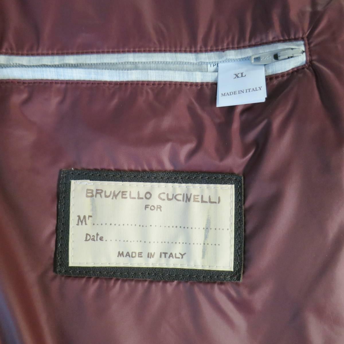  Brunello Cucinelli Jacket - Men's Jacket Brown Leather Coat  In New Condition In San Francisco, CA