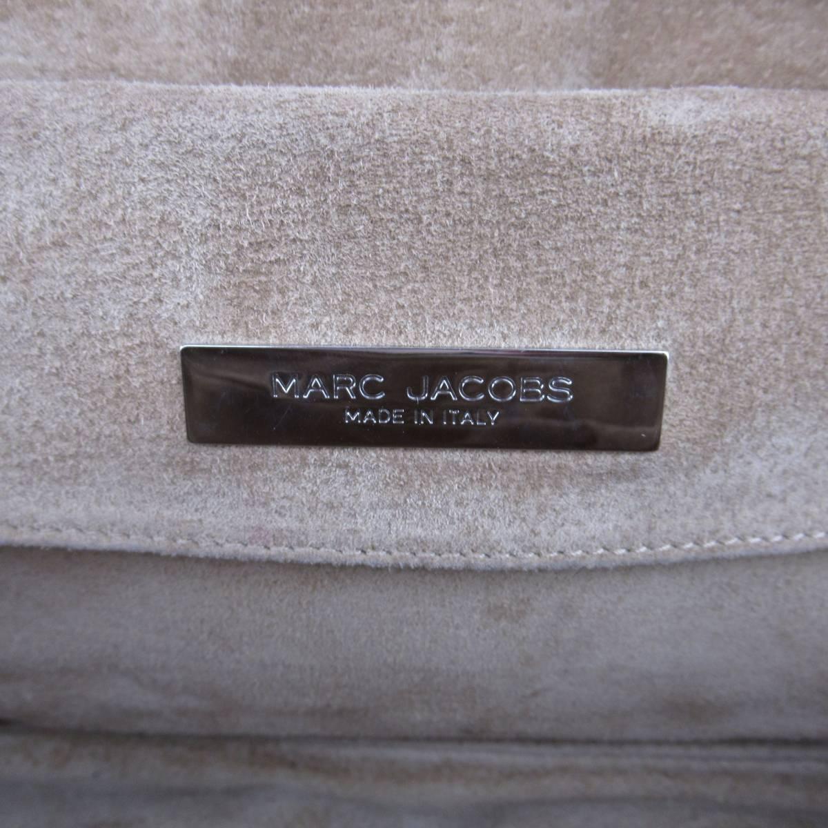 MARC JACOBS Cream Beige Leather 2 Pocket Top Handles VENETA Handbag 6
