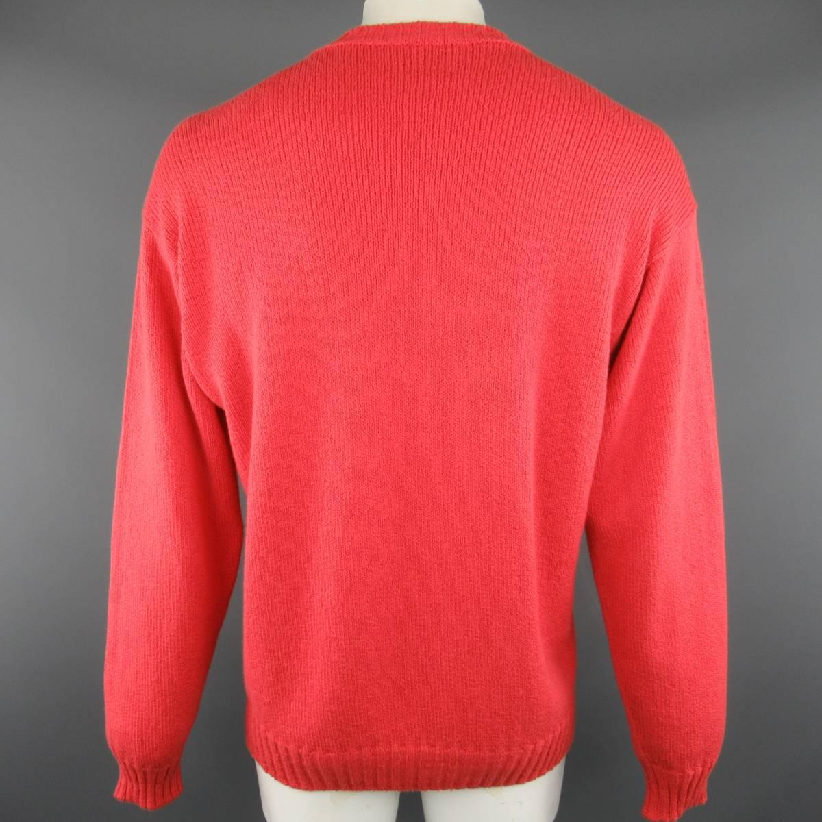 mens red sweater