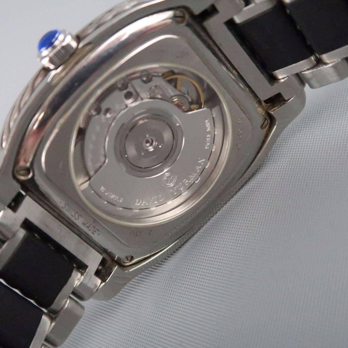 DAVID YURMAN Watch Silver & Black Stainless Steel Wristwatch - Retail $2, 400.00 4
