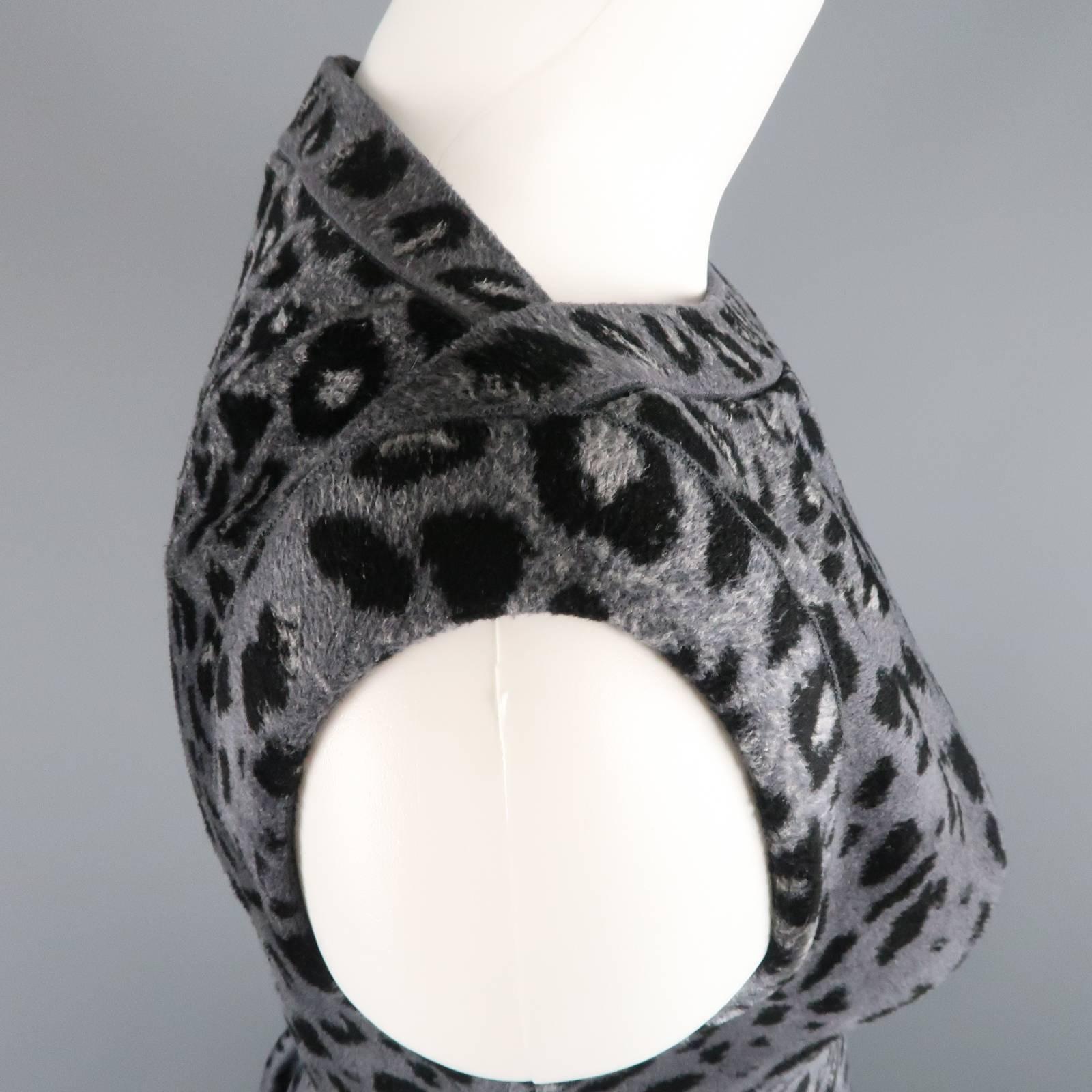 alaia leopard dress