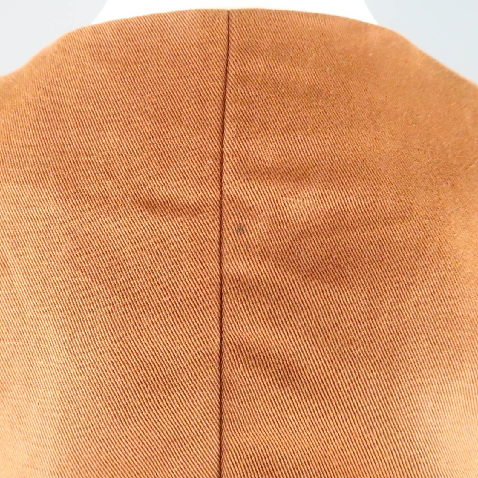 MARNI Size 4 Rust Double Breasted Cacoon Coat 2