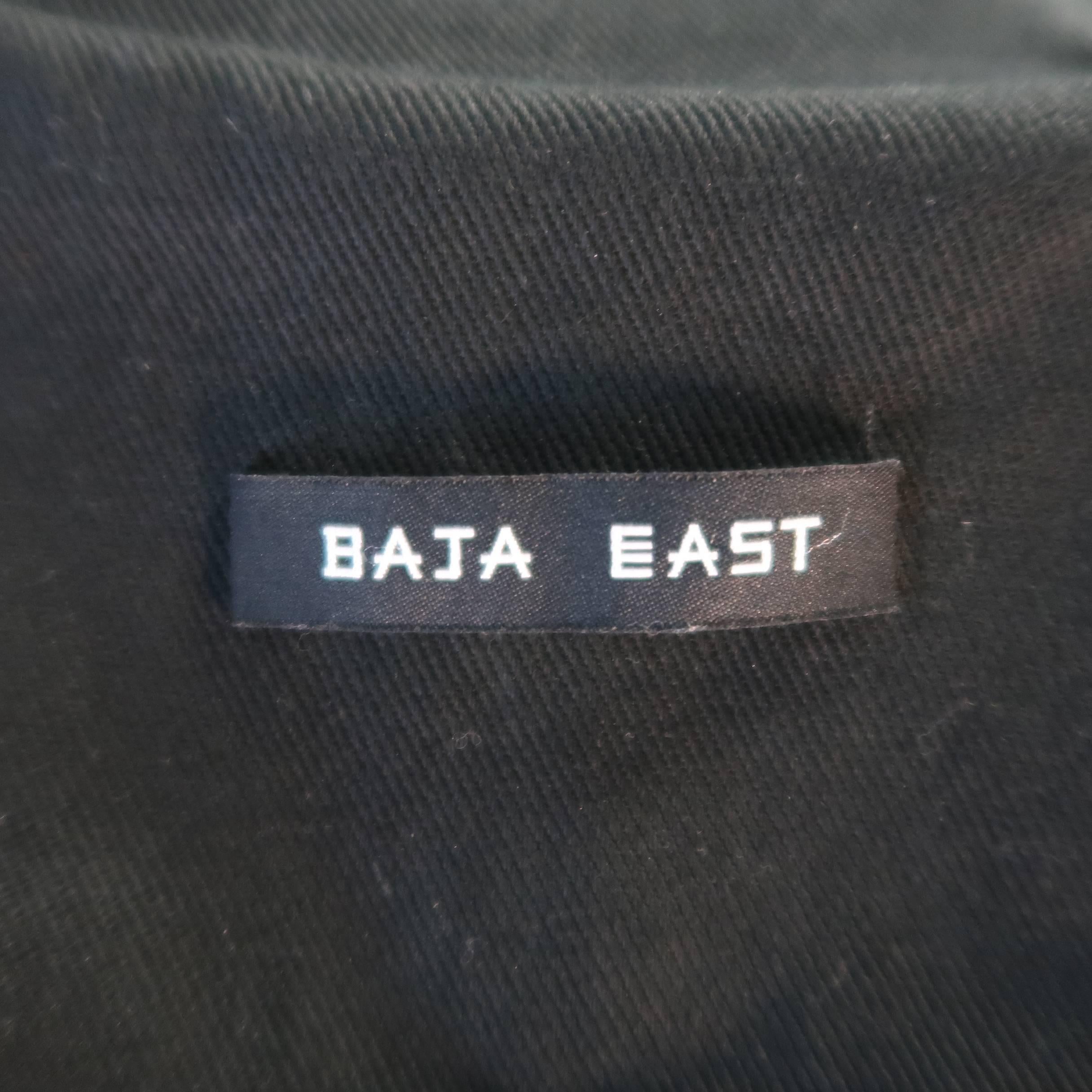 Baja East Jacket - Black Perforated Ponyhair Leather, Motorcycle Coat 3