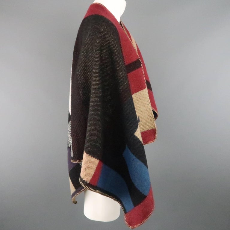 BURBERRY PRORSUM Multi-Color Wool Cashmere Signature Plaid