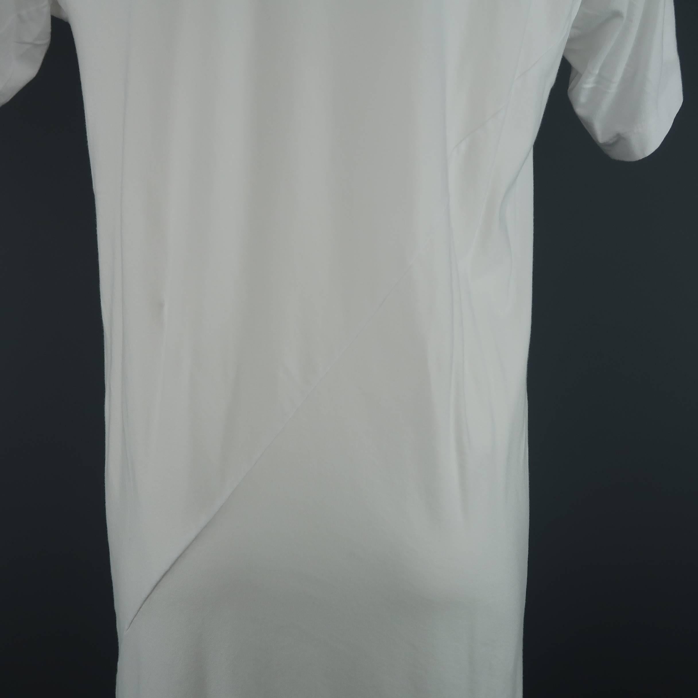 Gray Men's COMME des GARCONS Size M White Roger Ballen Cotton Tall T-shirt