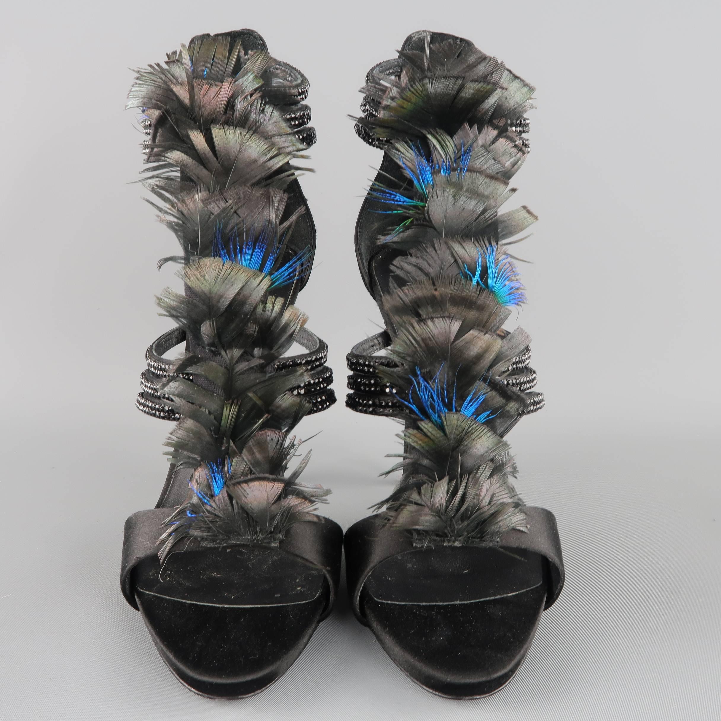 peacock feather heels