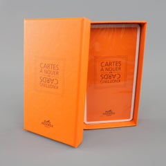 HERMES Orange CARTES A NOUER Knotting Cards