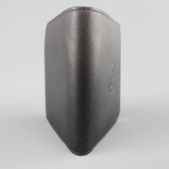 Vintage CARTIER Black Leather Embossed Bifild Wallet