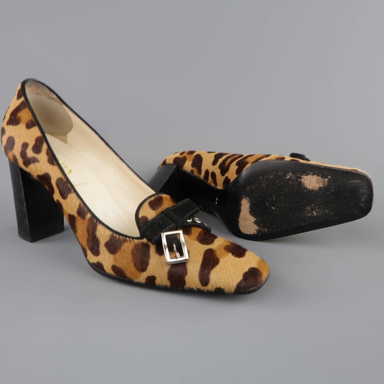 Fabulous Prada pony skin Leopard print high Pumps Uk7 Leopard print GM143 main image 0