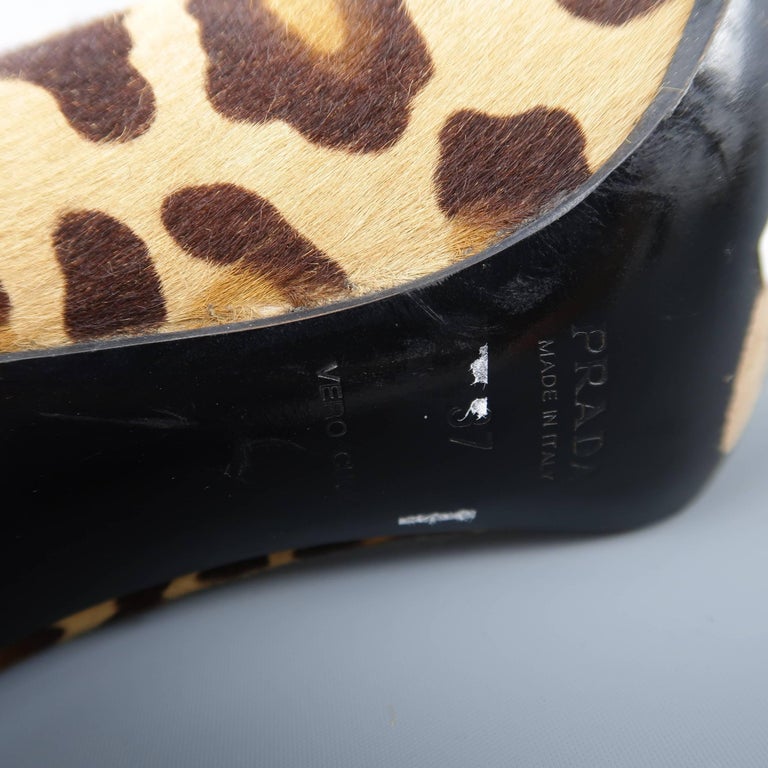 Fabulous Prada pony skin Leopard print high Pumps Uk7 Leopard print GM143 main image 1