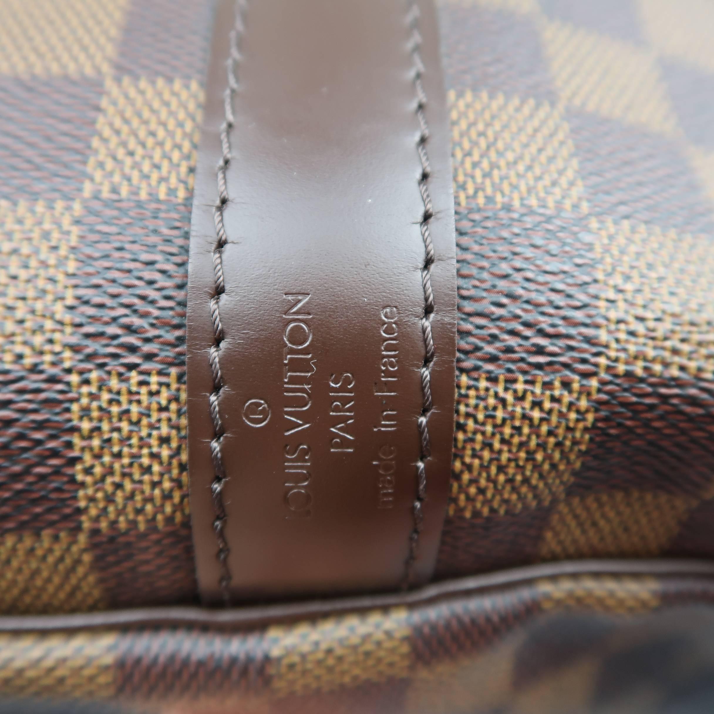 LOUIS VUITTON Brown Damier KEEPALL BANDOULIERE 55 Duffel Bag In Excellent Condition In San Francisco, CA