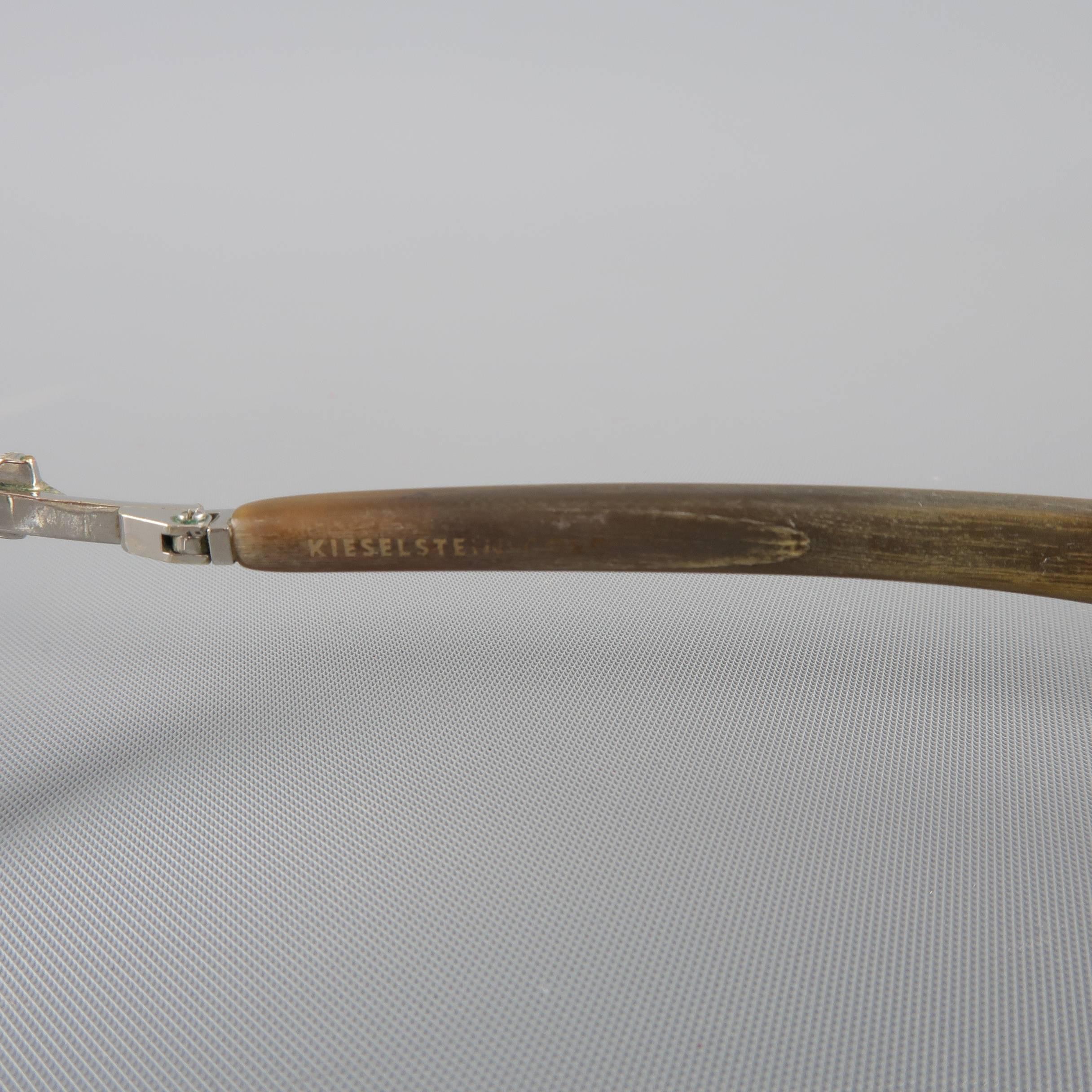 KIESELSTEIN-CORD 'That's A Croc' Taupe Lucite Alligator Frames 3