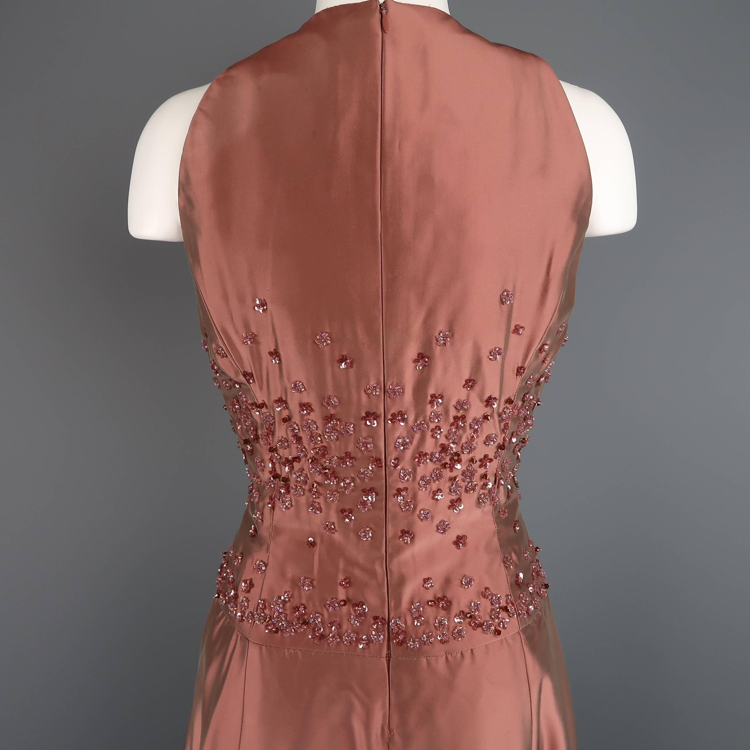 dusty rose evening gowns