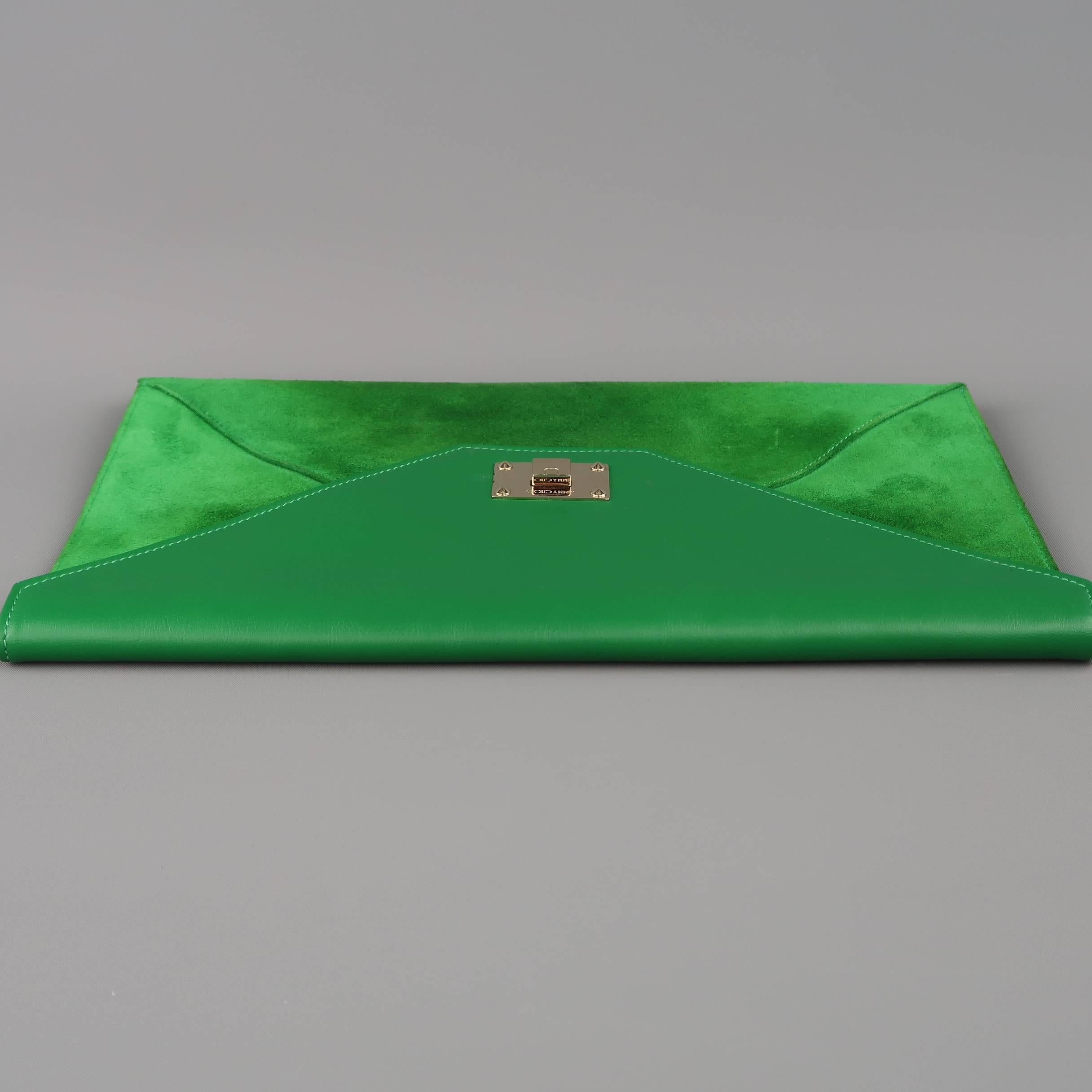 suede green clutch