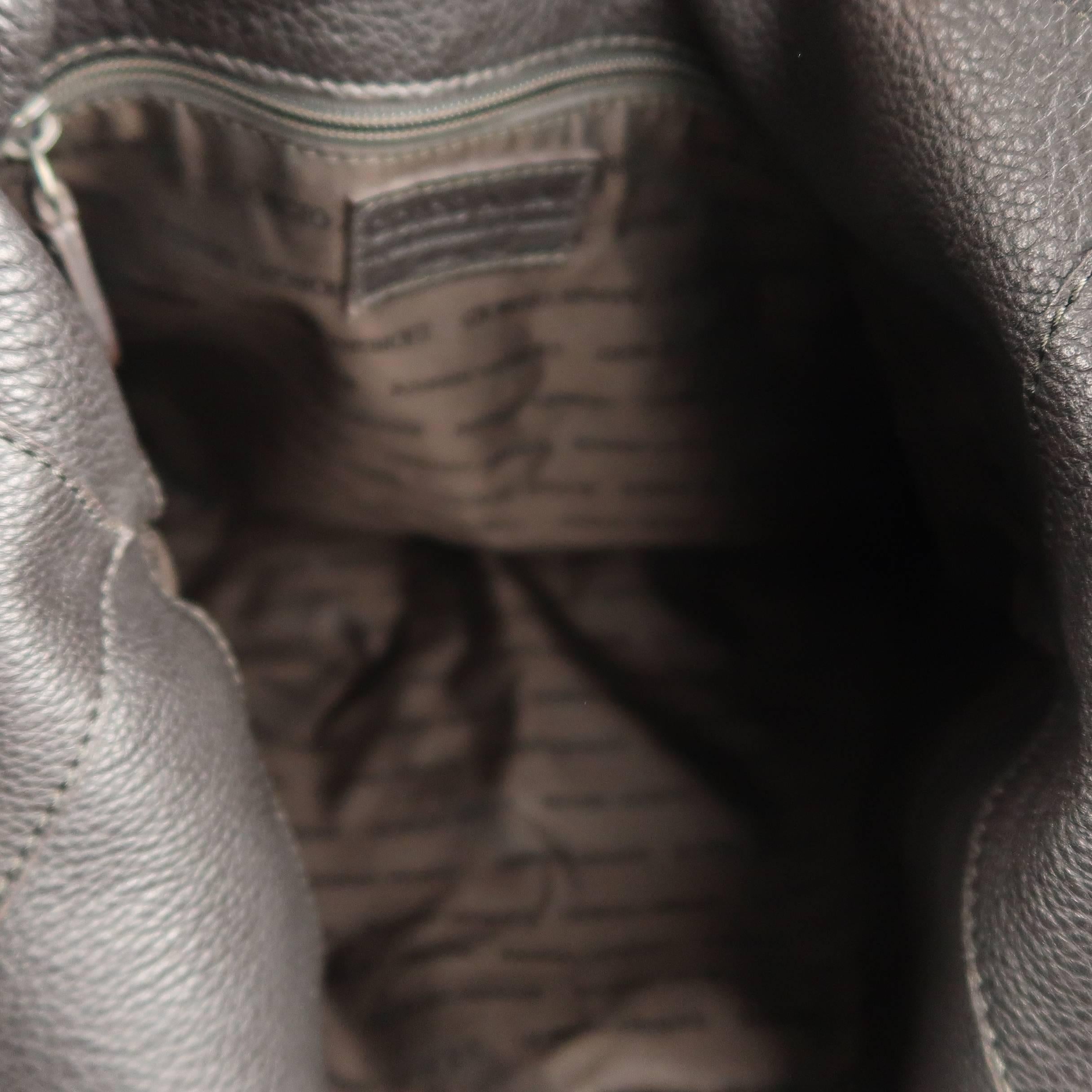 GIORGIO ARMANI Brown Textured Leather Crossbody Bag 5