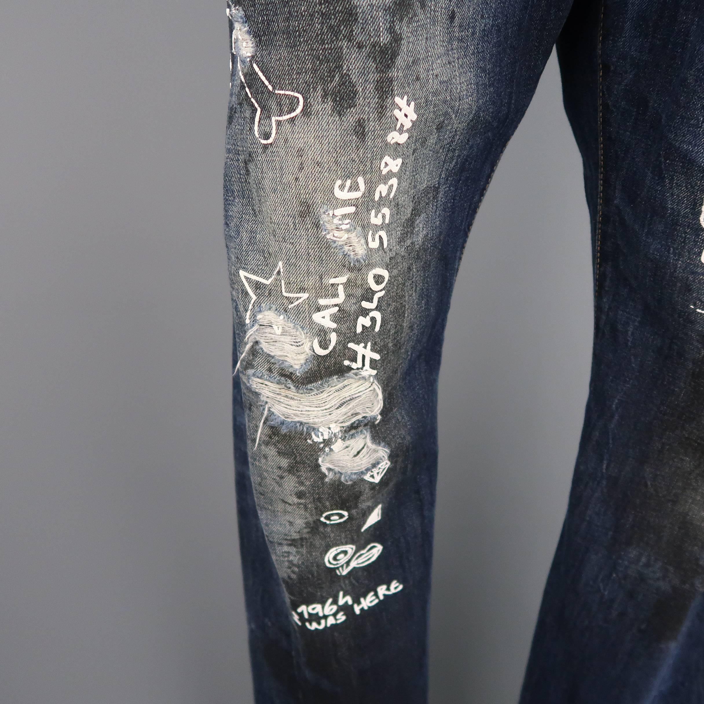 doodles on jeans