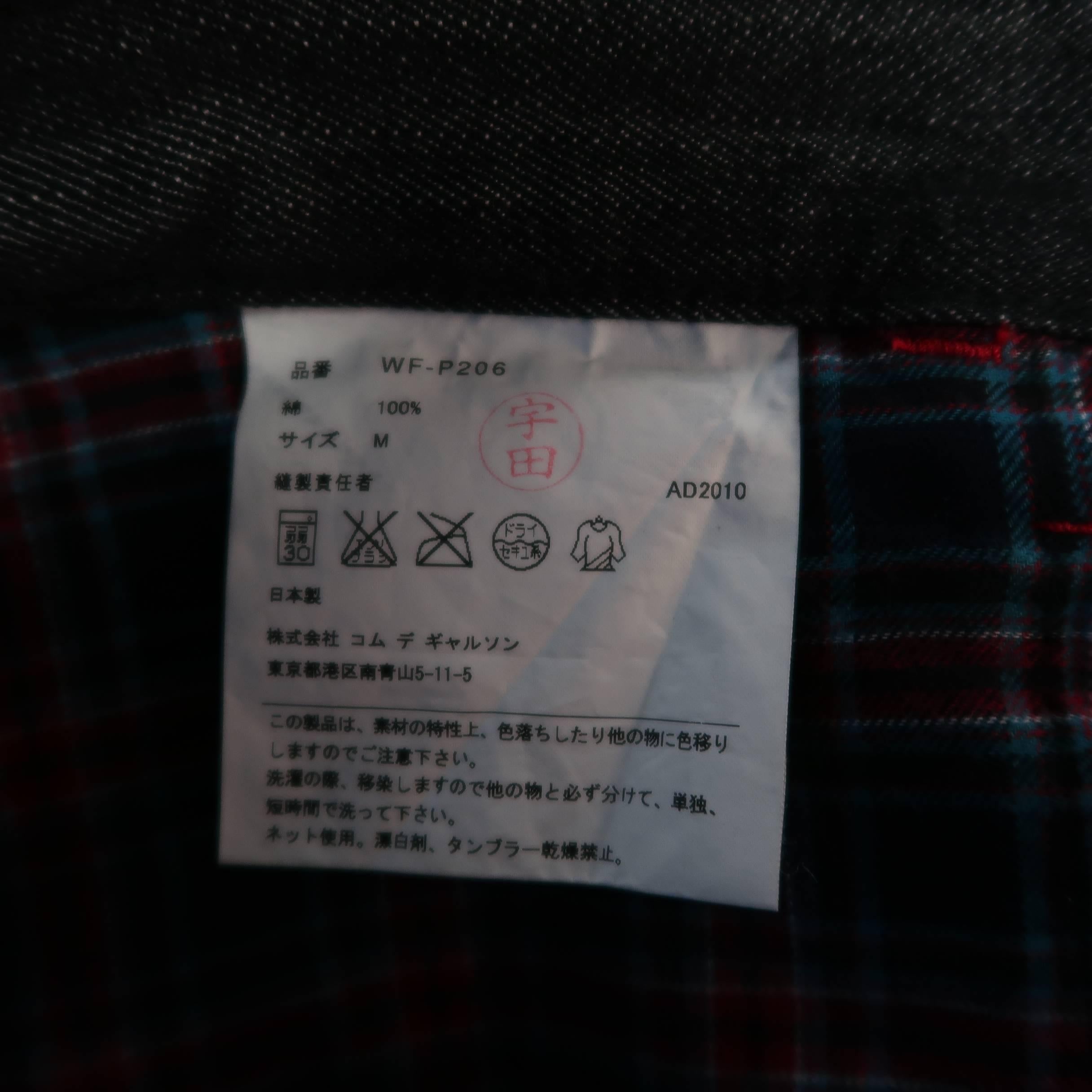 Men's JUNYA WATANABE X LEVI'S Size 32 Black Raw Denim Red Contrast Stitch Jeans 3