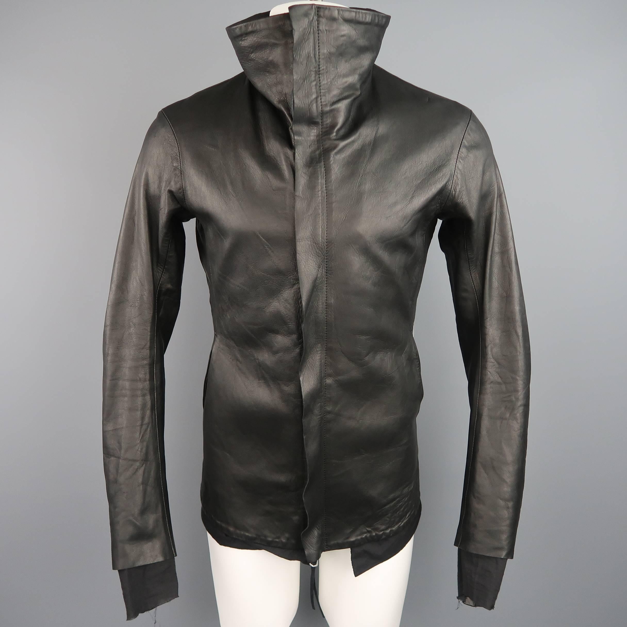 boris bidjan saberi leather jacket