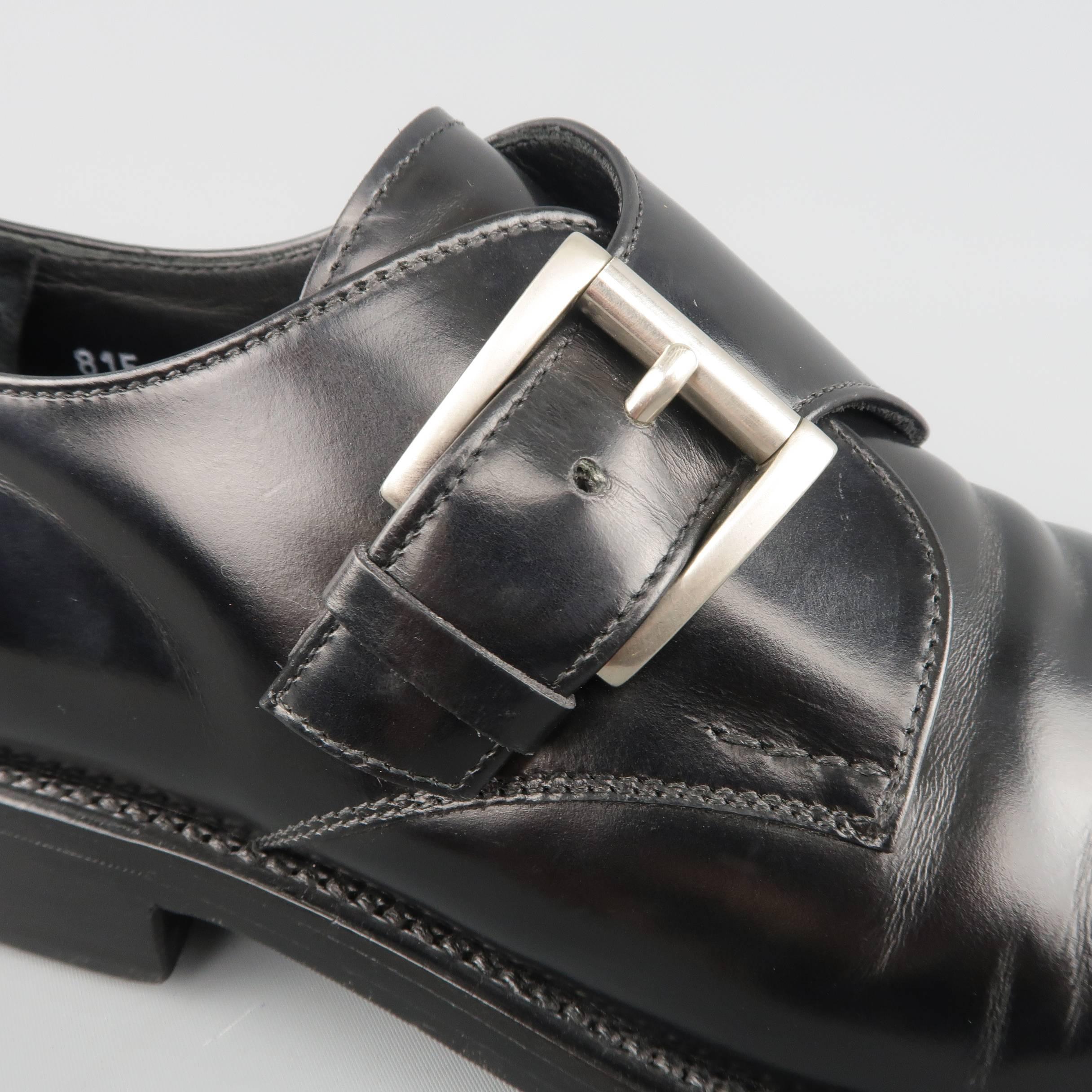 prada monk strap shoes