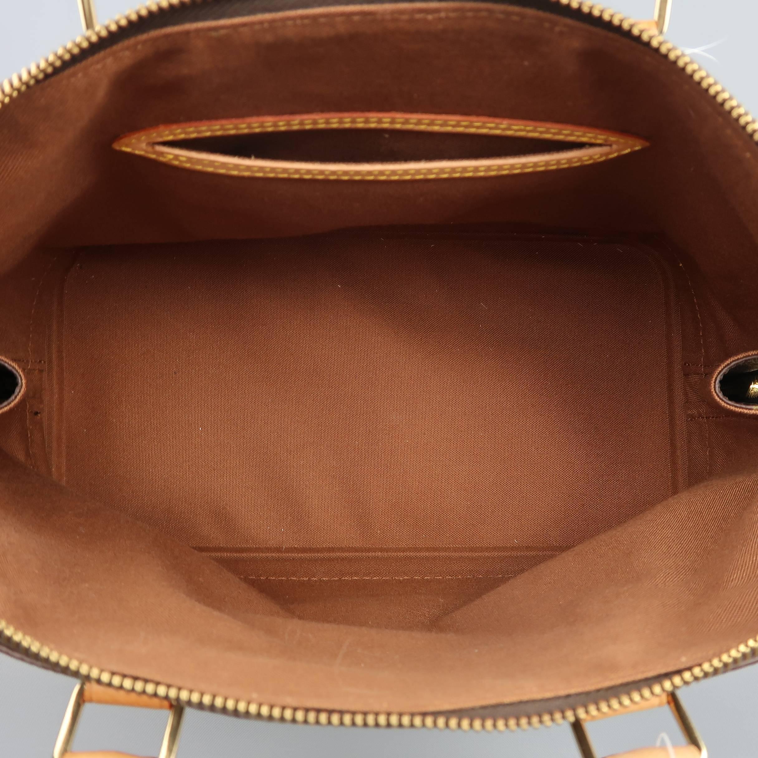 Louis Vuitton Handbag Brown Monogram Canvas and Leather Alma PM Bag 6