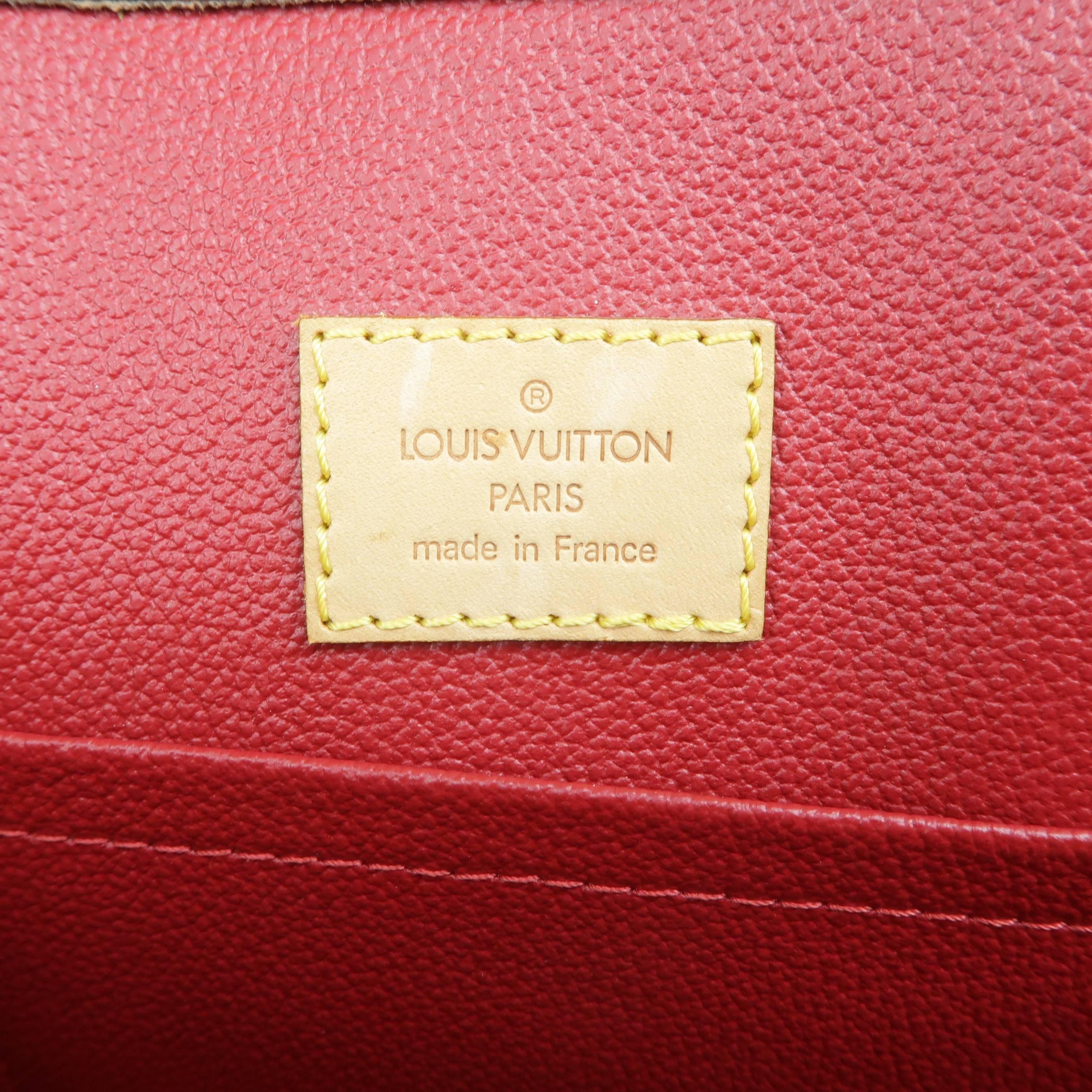 Louis Vuitton Takashi Murakami Brown Cherry Cerises Sac Plat Tote Bag  1
