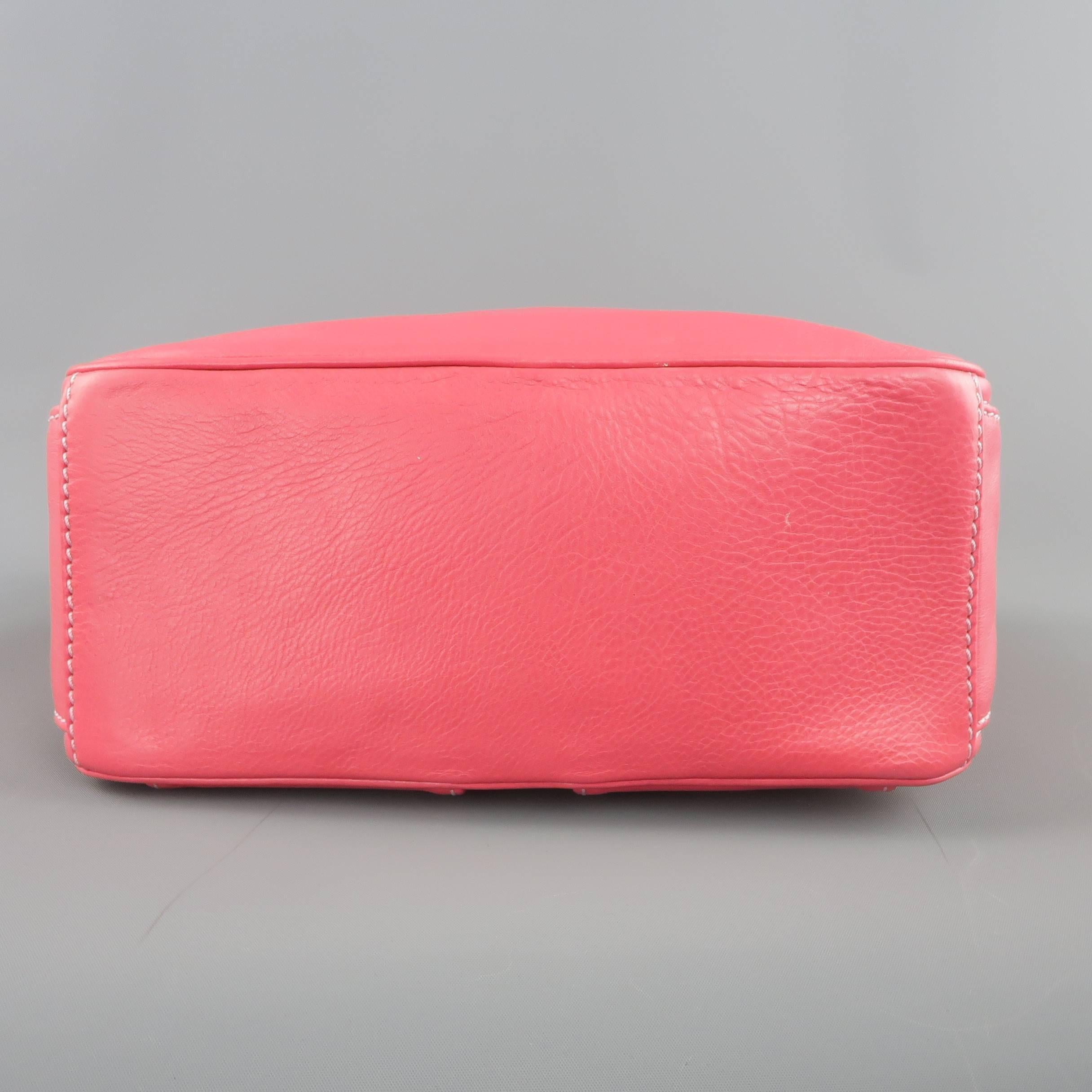 MARC JACOBS Pink Leather Multipocket Blake Hobo Shoulder Handbag 3