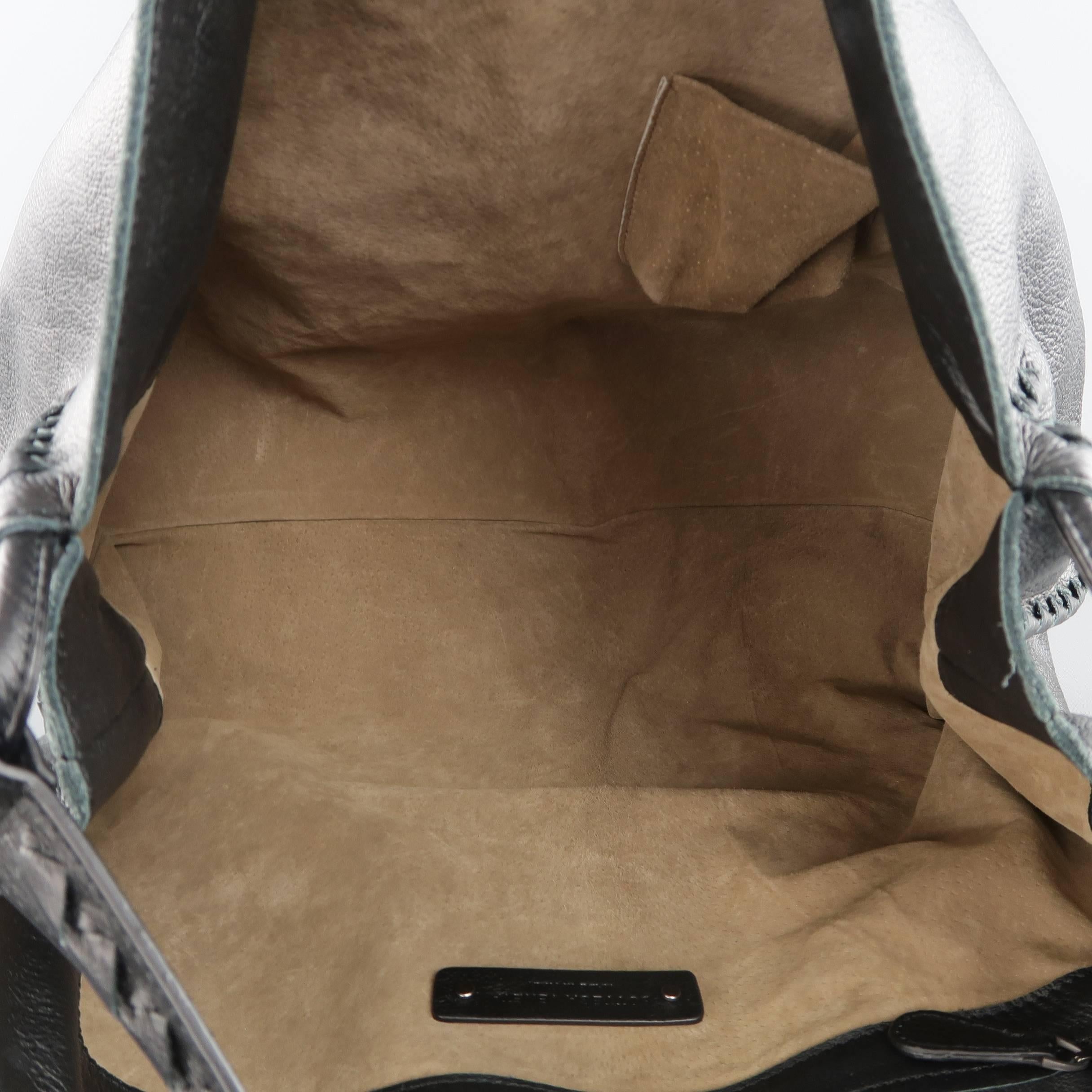 BOTTEGA VENETA Handbag Black Deer Skin Leather Intrecciato Hobo Bag Retail $2050 4