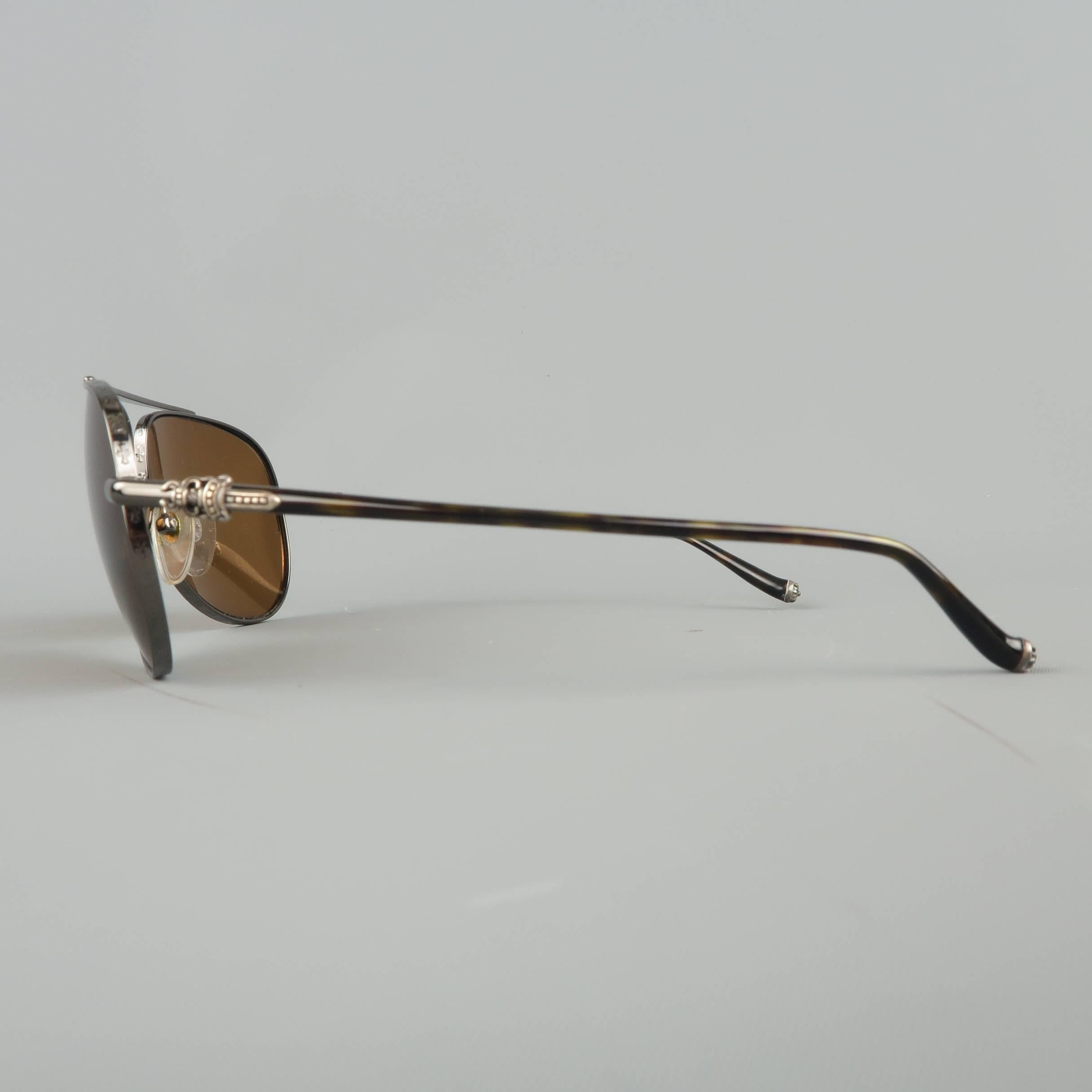 chrome hearts the brown sunglasses