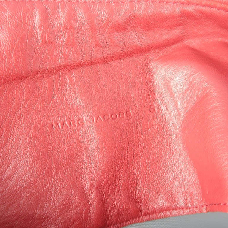 MARC JACOBS S Red Leather Oversized Flower Sash Belt at  display picture 1