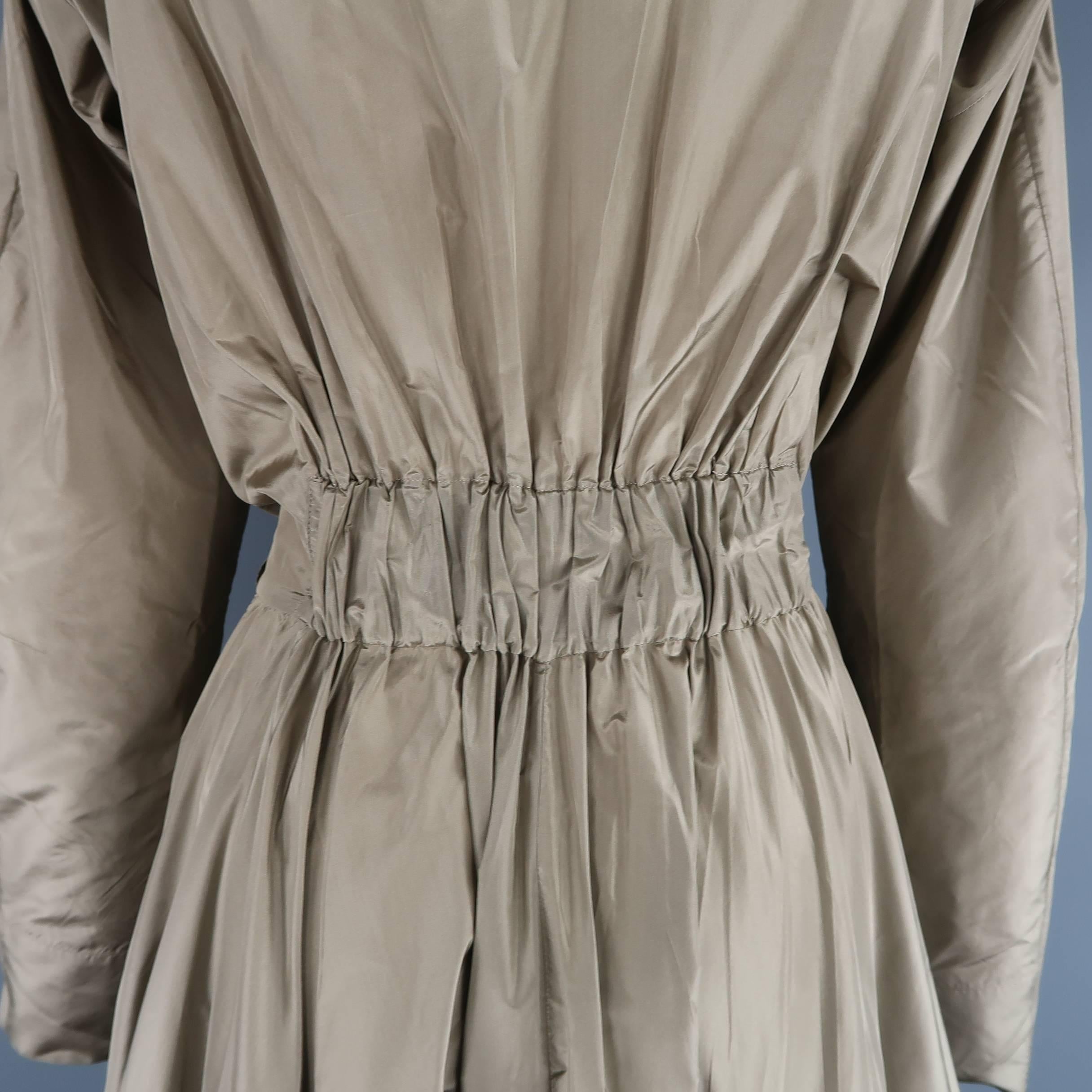 Women's RALPH LAUREN Collection Size 4 Olive Silk Taffeta Sahara Parachute Evening Gown