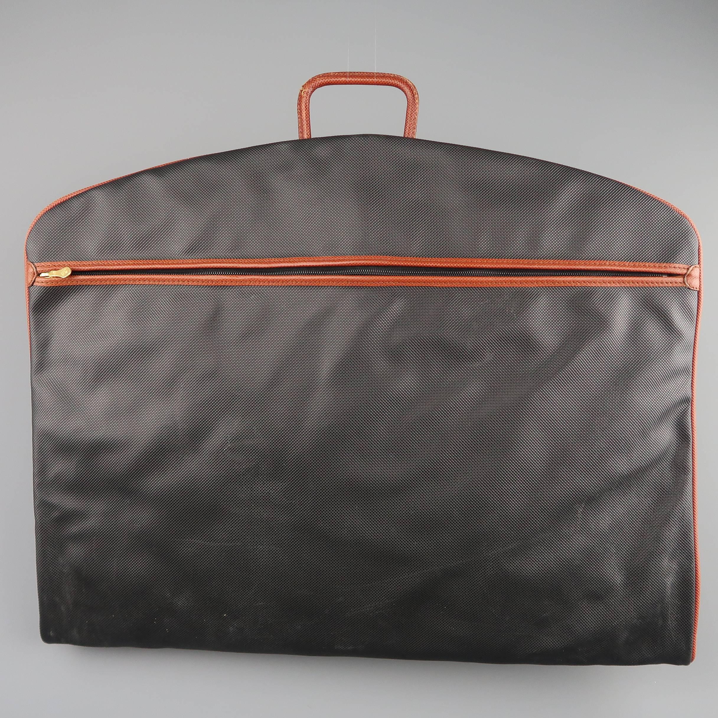 vintage leather garment bag