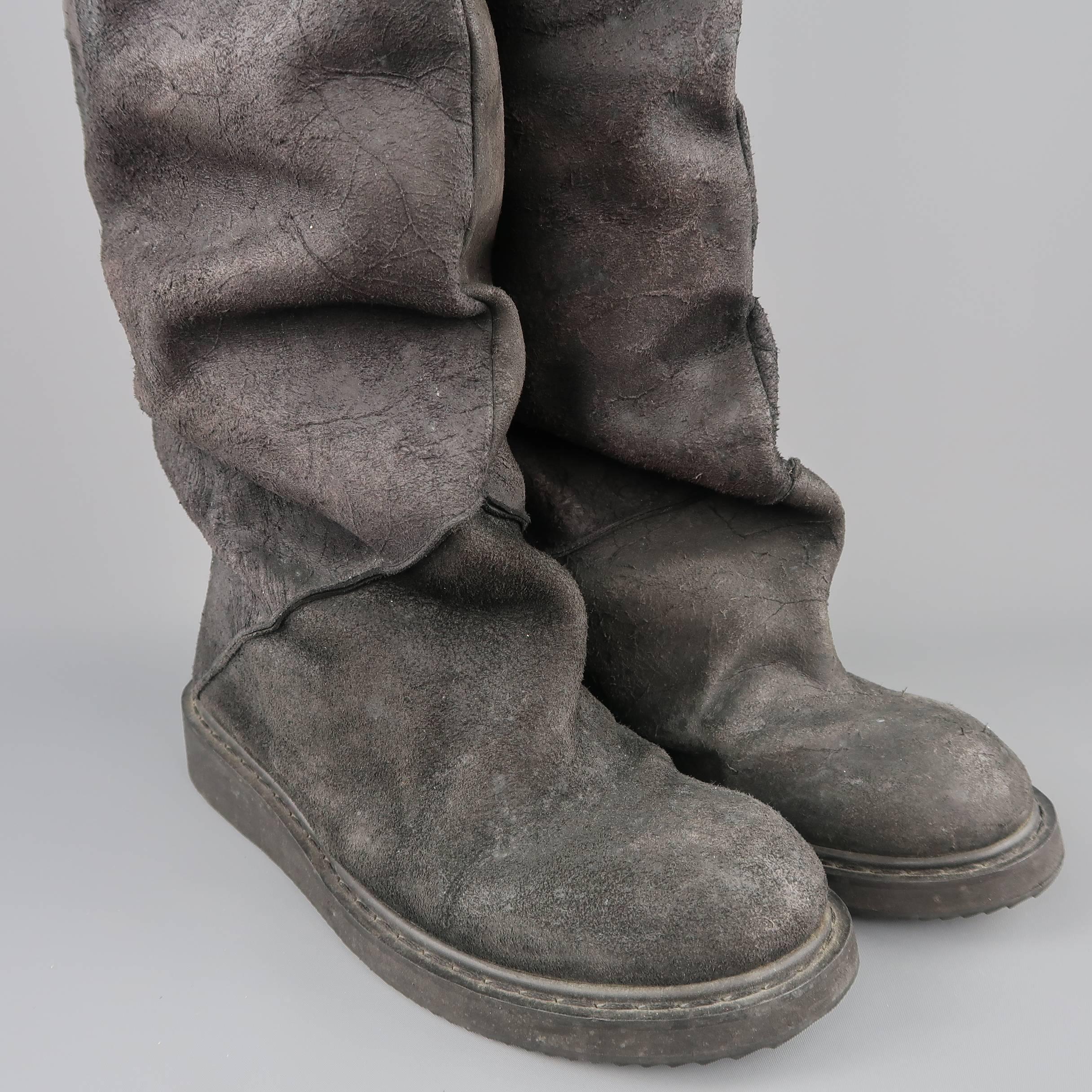 rick owens slouch boots