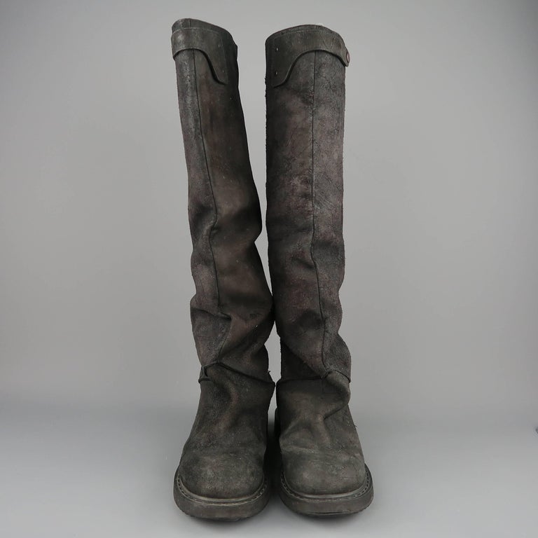 Mens suede slouch boots hotsell