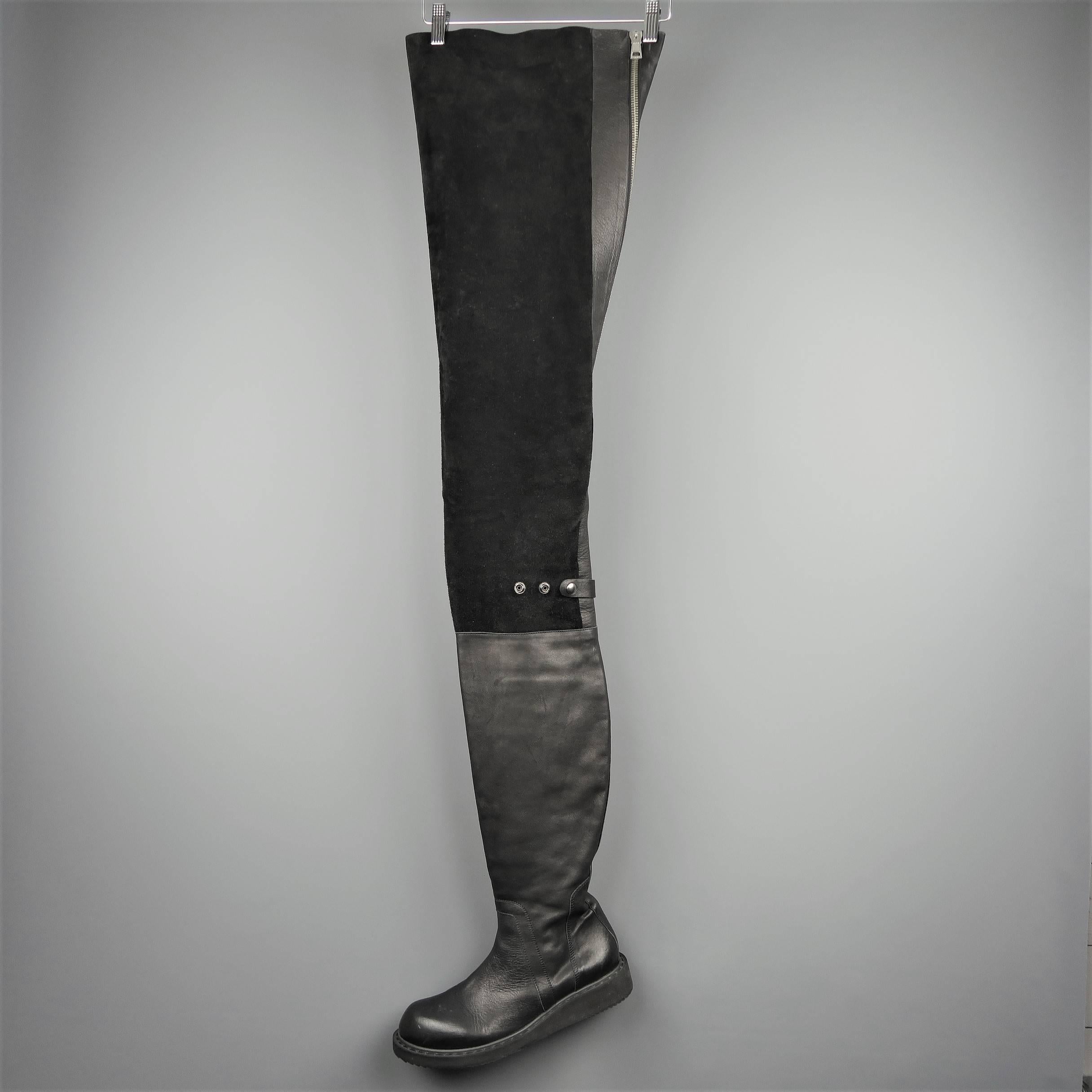 These rare RICK OWENS runway boots from the Spring 2011 