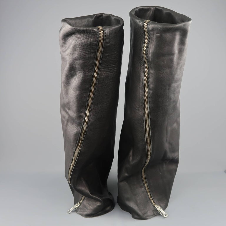 Rick Owens Boots - Spring 2011 Anthem Runway - Leather, Black