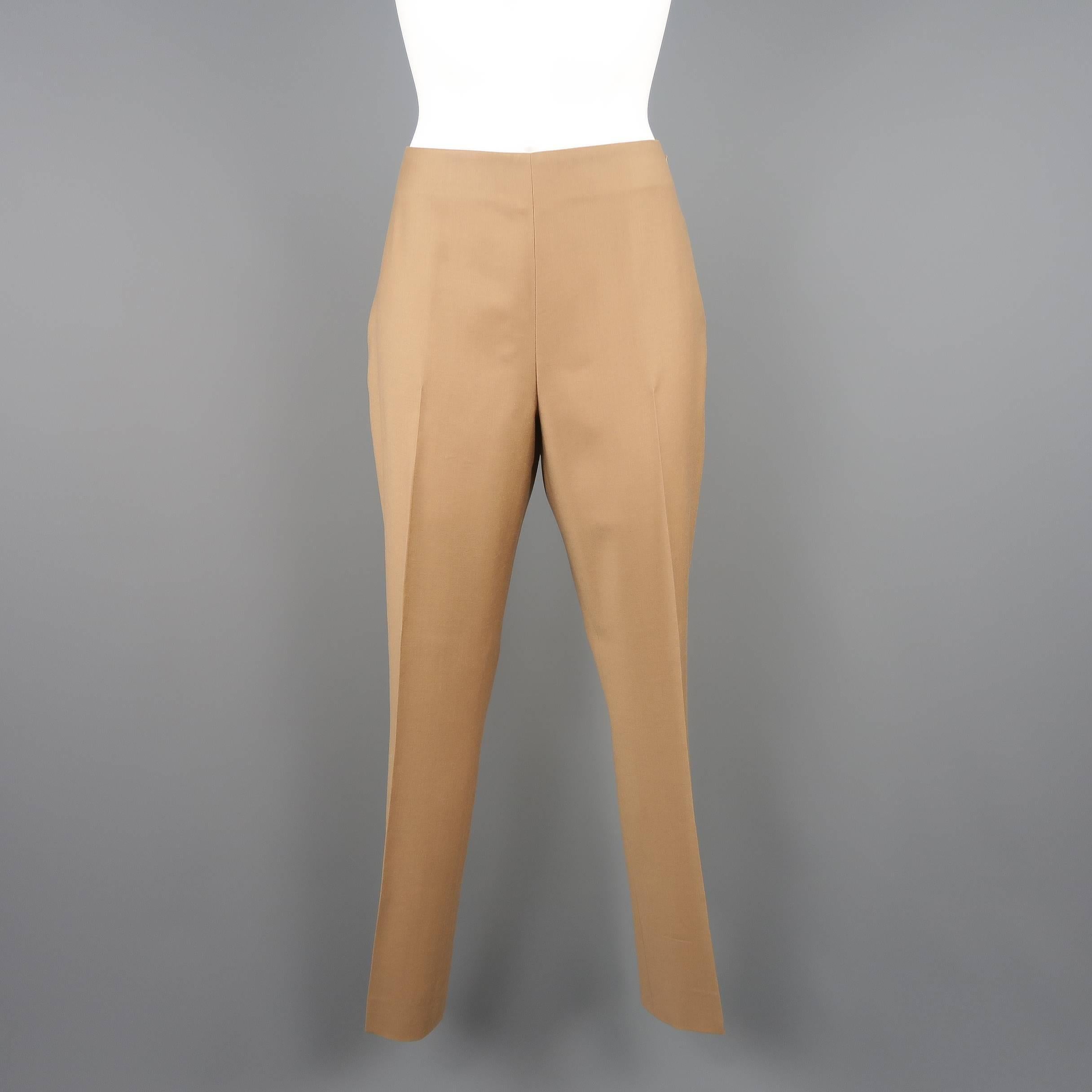 Ralph Lauren Tan Camel Wool Single Breasted Notch Lapel Pants Suit 2