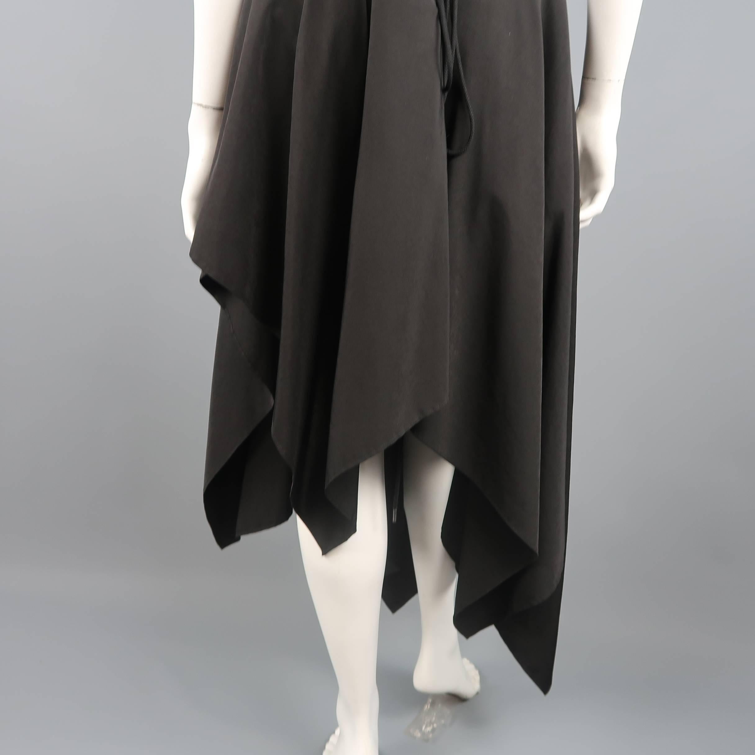 Yohji Yamamoto Black Deconstructed Bustier Cocktail Dress 6