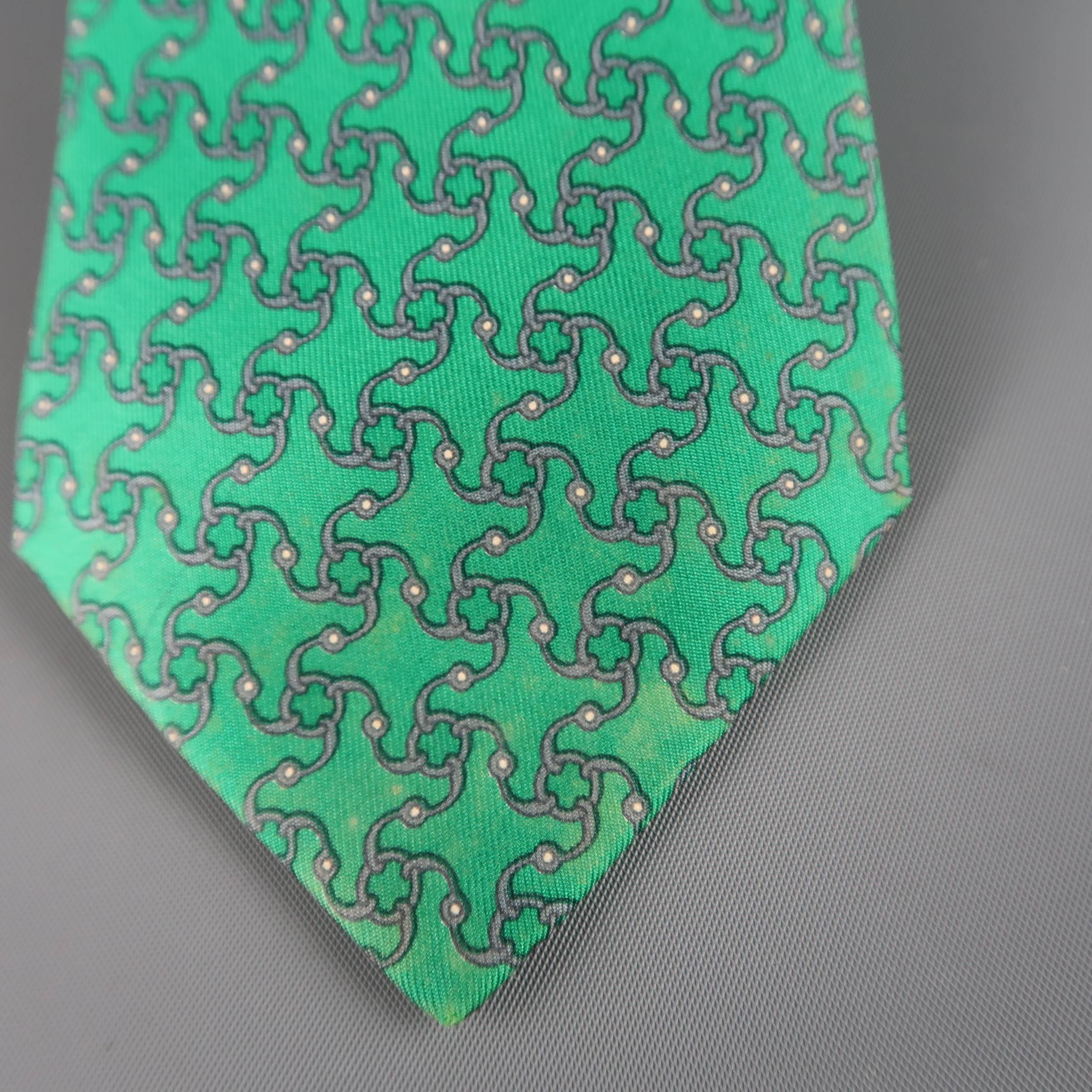 hermes green tie