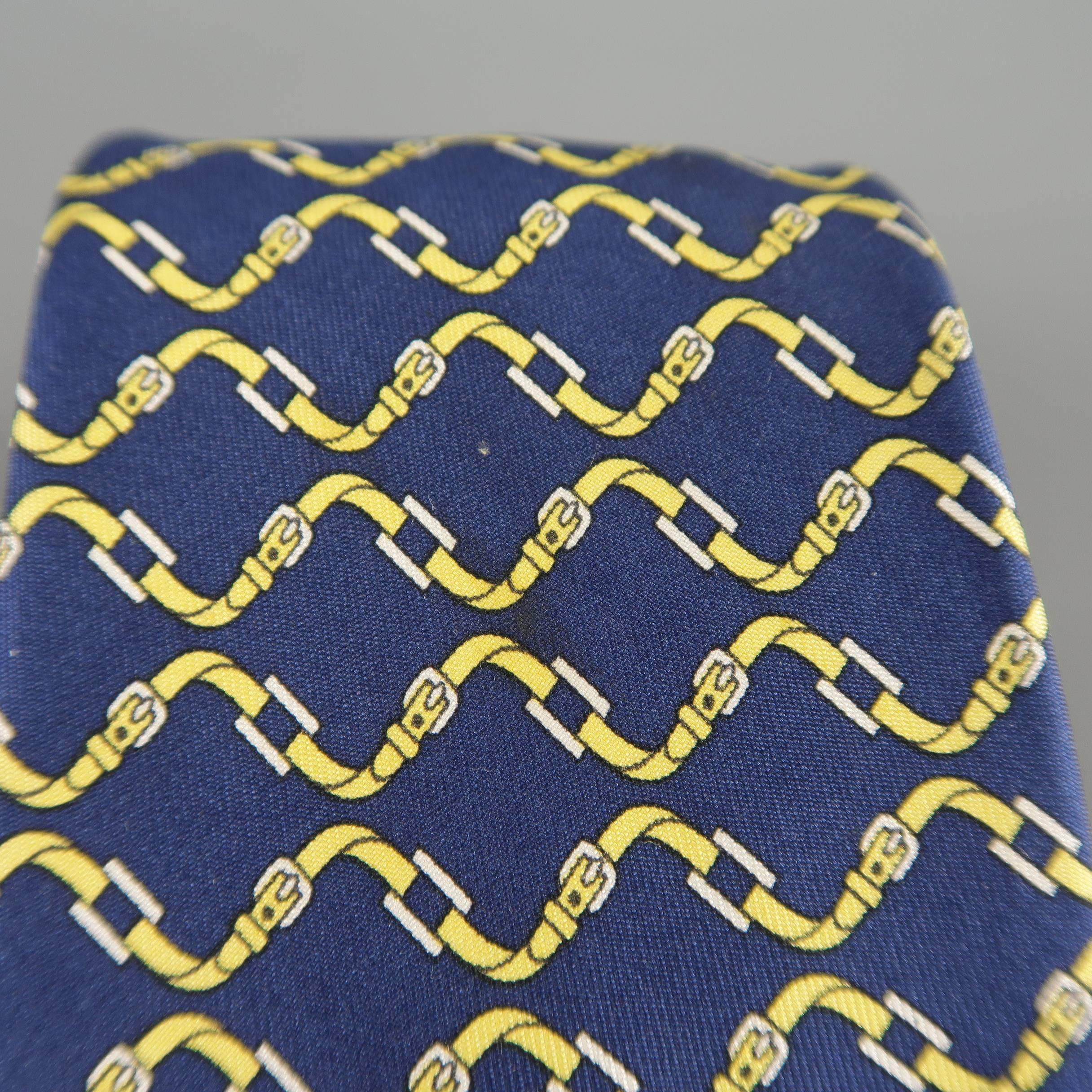 hermes navy tie