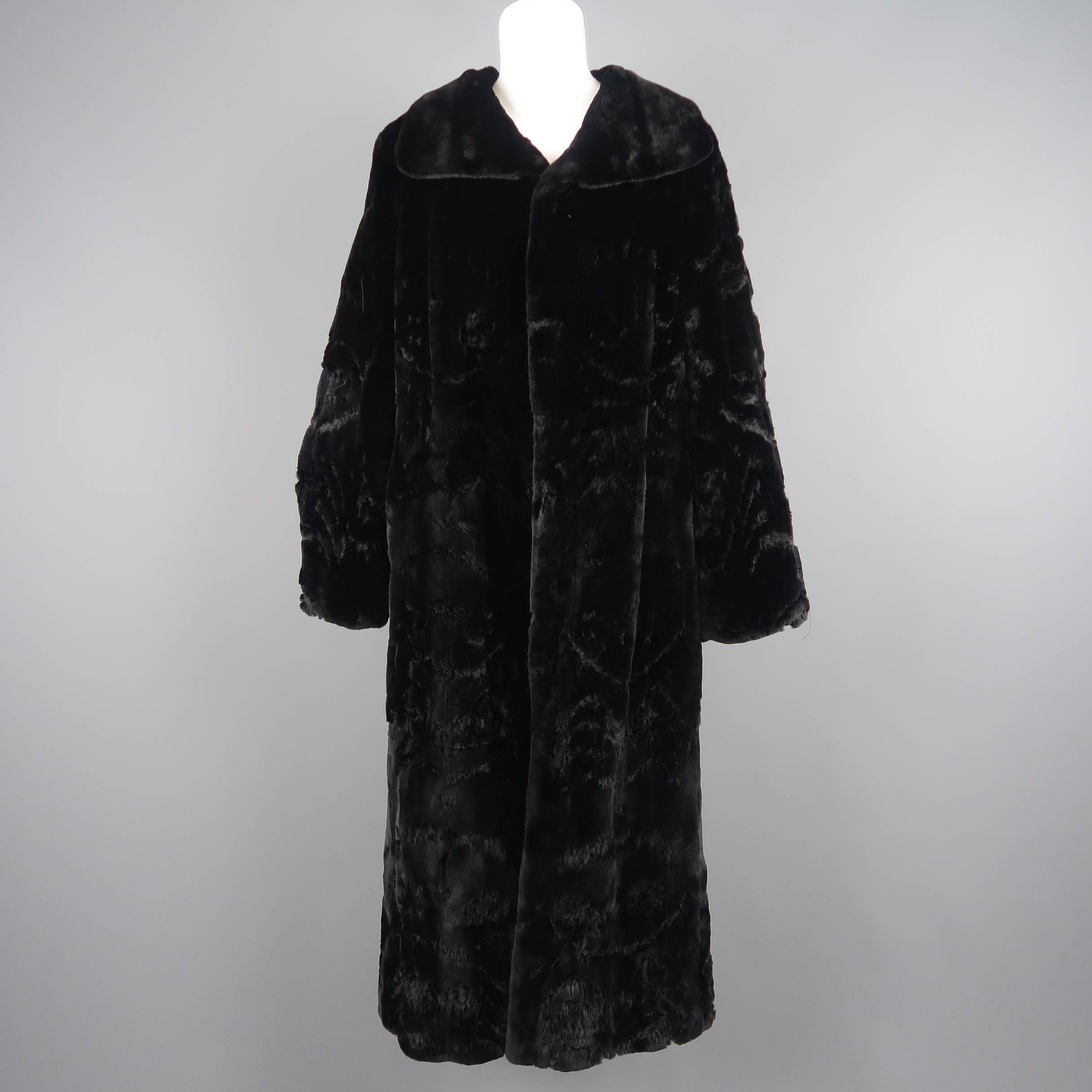 Oscar De La Renta Print Silk and Embroidered Mink Fur Opera Evening Ikat Coat  2