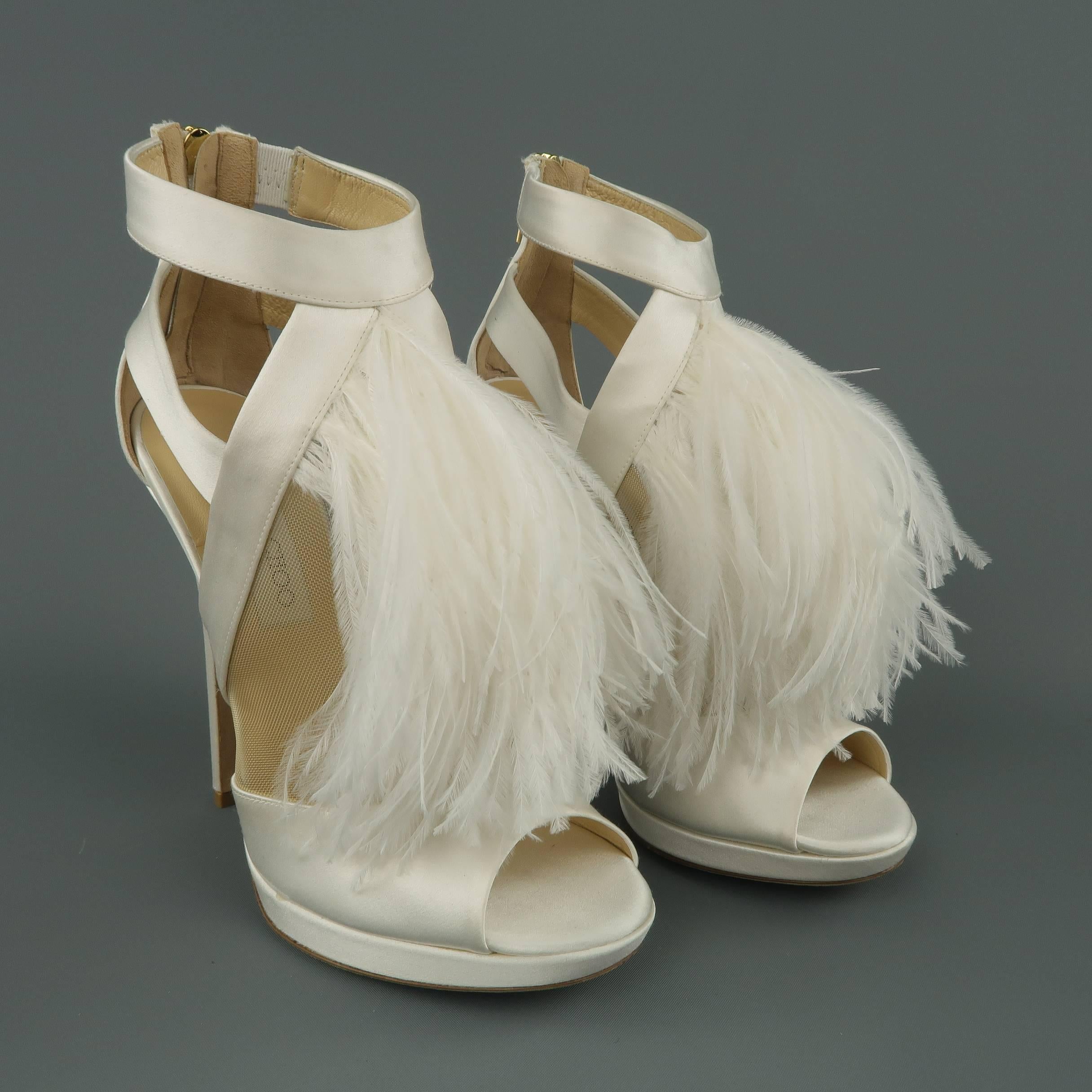 ostrich feather shoes