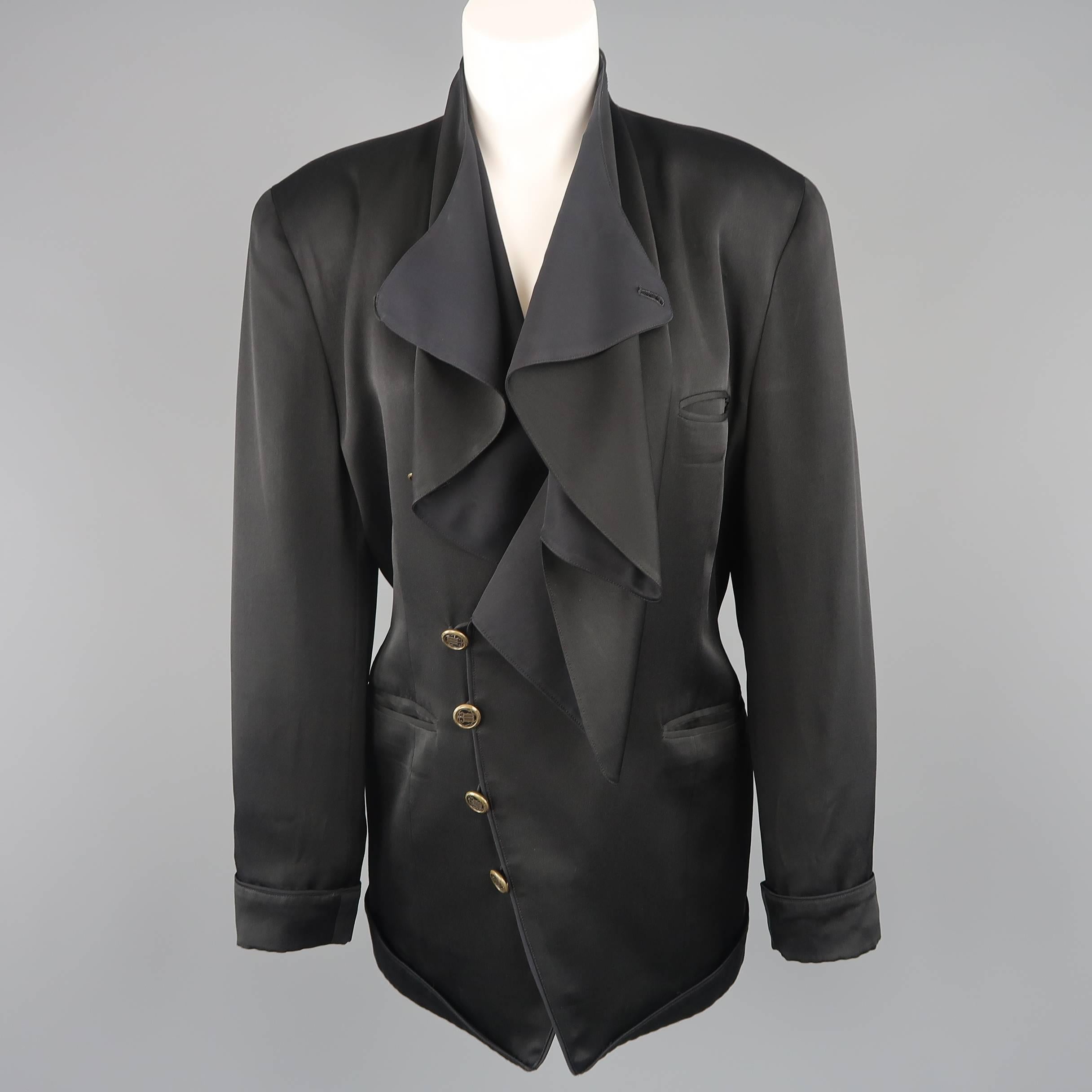 double breasted jacket black