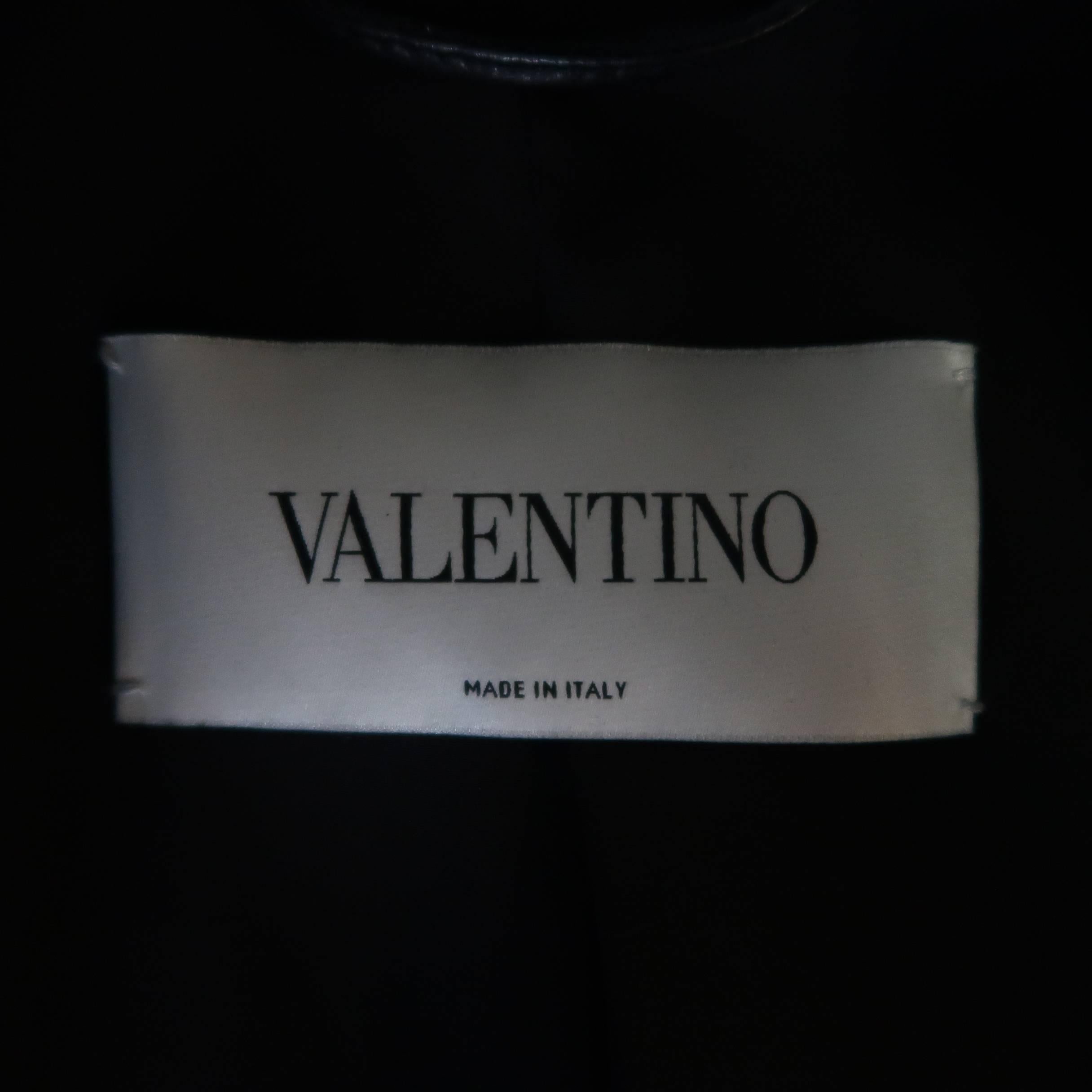 Valentino Black Leather Rockstud Tab Biker Jacket 5