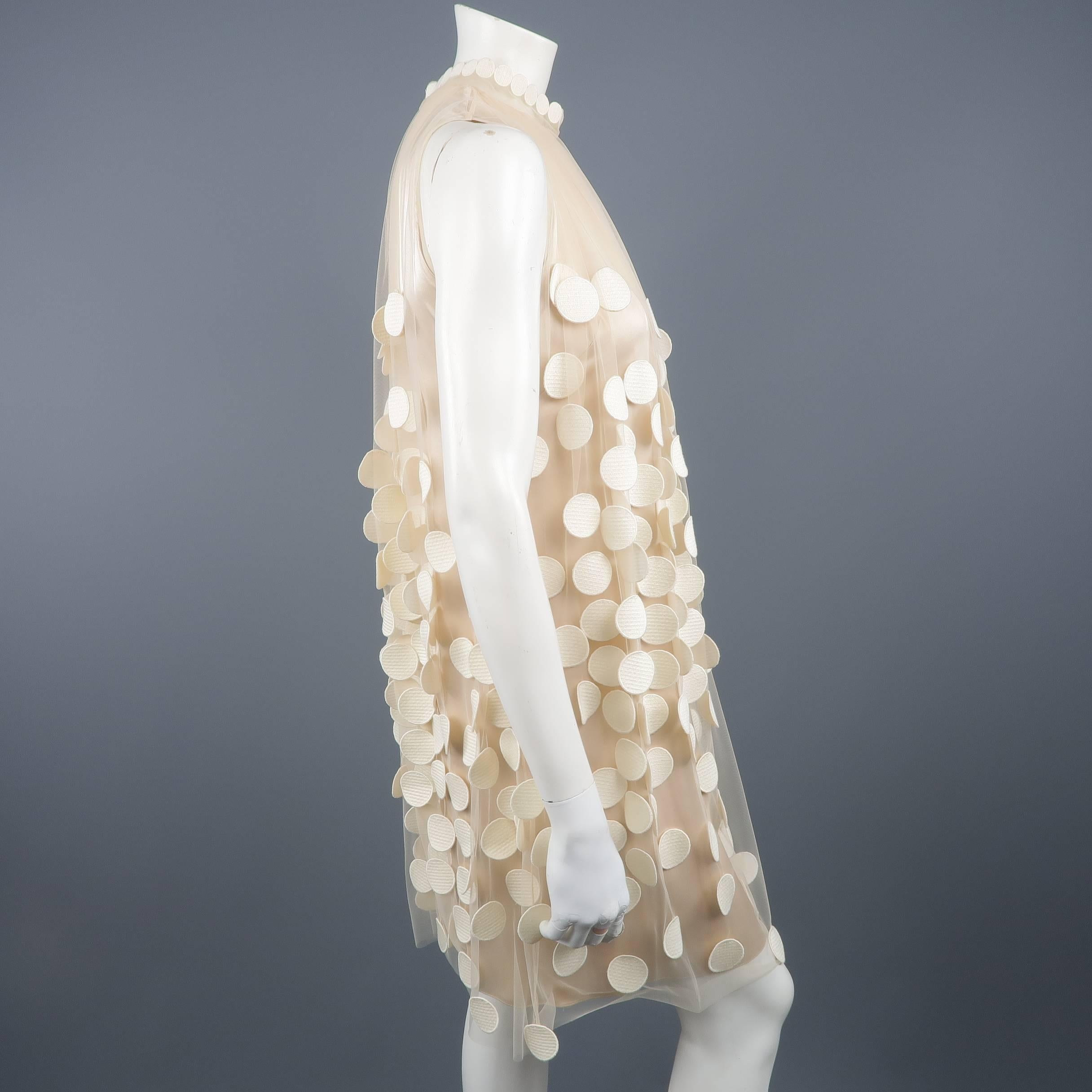 Stella McCartney Dress - Fall 2011 Runway - Cream Polka Dot Tulle Cocktail 2