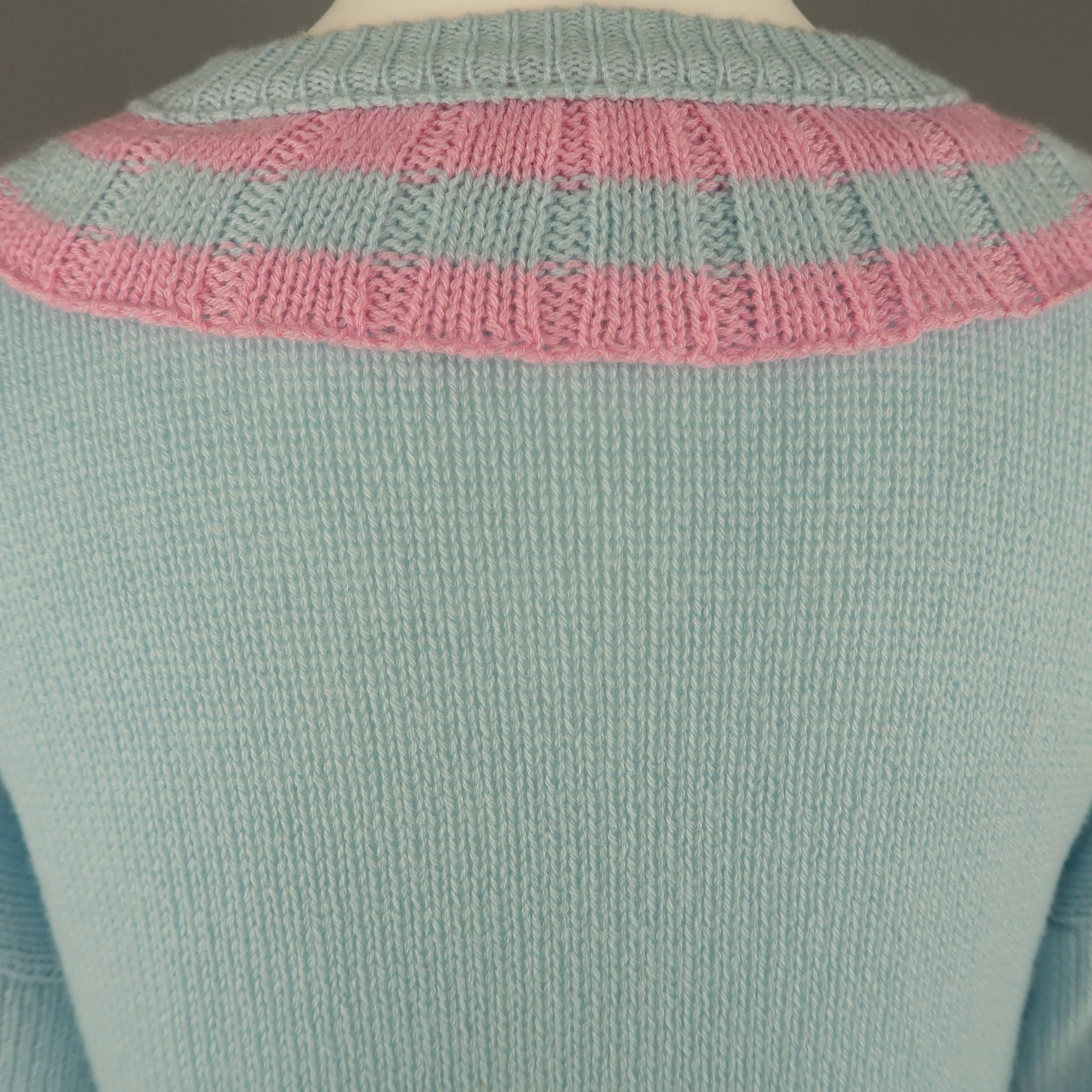 light blue cashmere cardigan