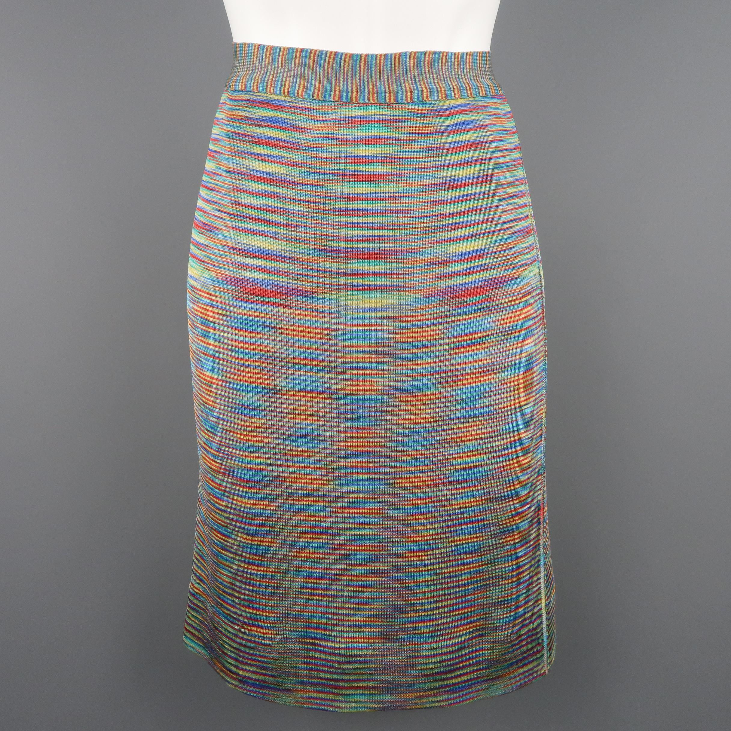 Missoni Multicolor Rayon Knit Cardigan Skirt Set 1