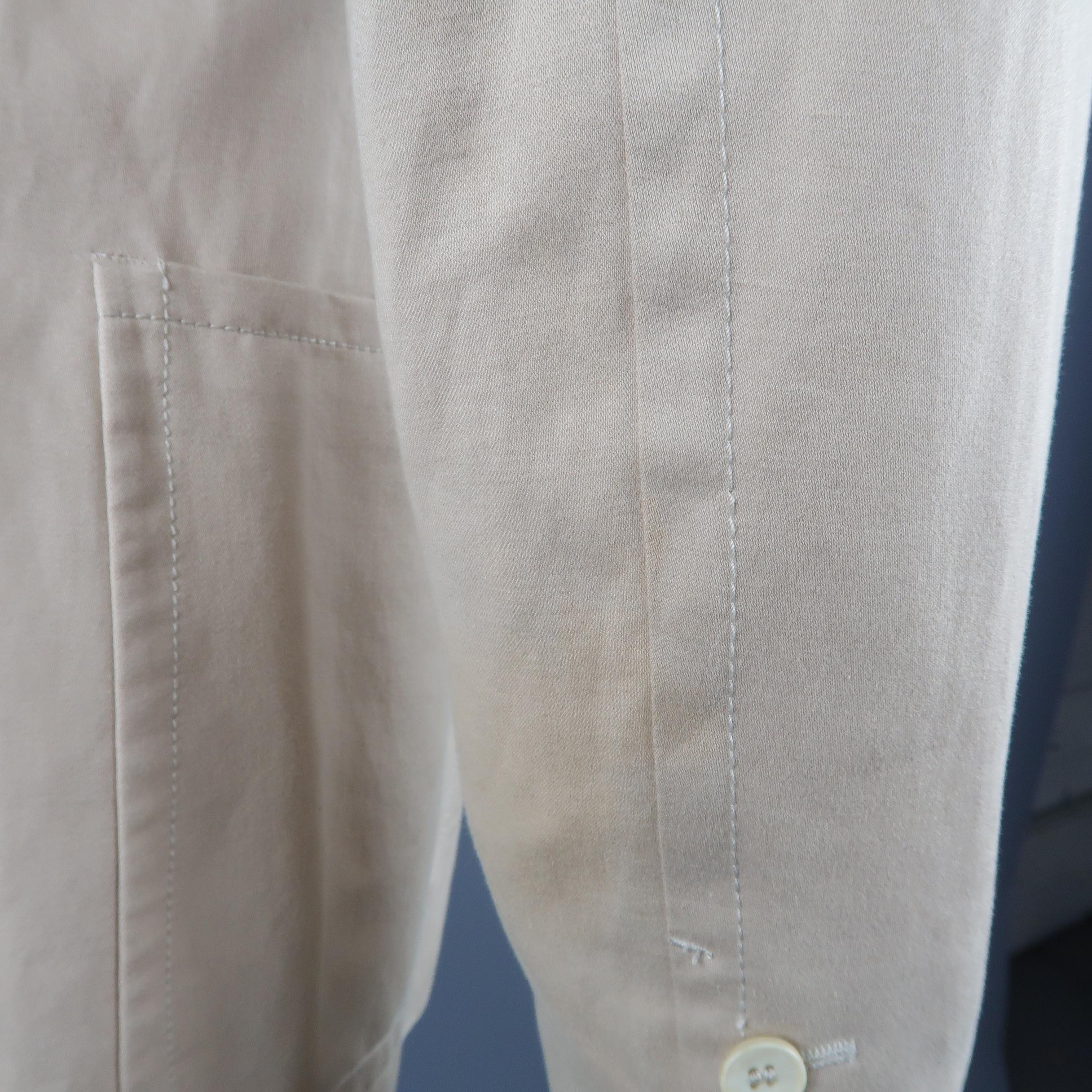 GUCCI by TOM FORD 38 Beige Solid Linen, Cotton -  Blazer / Sport Coat / Jacket 2