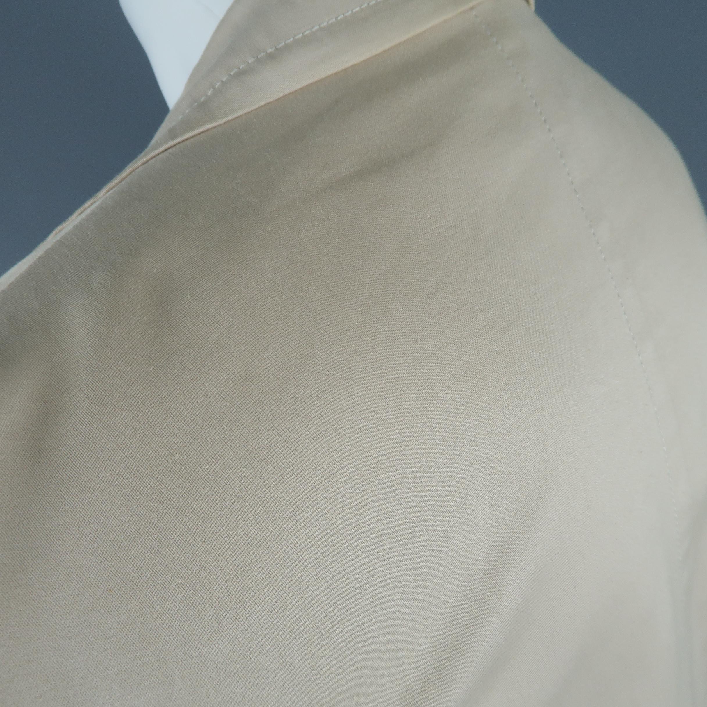GUCCI by TOM FORD 38 Beige Solid Linen, Cotton -  Blazer / Sport Coat / Jacket 6