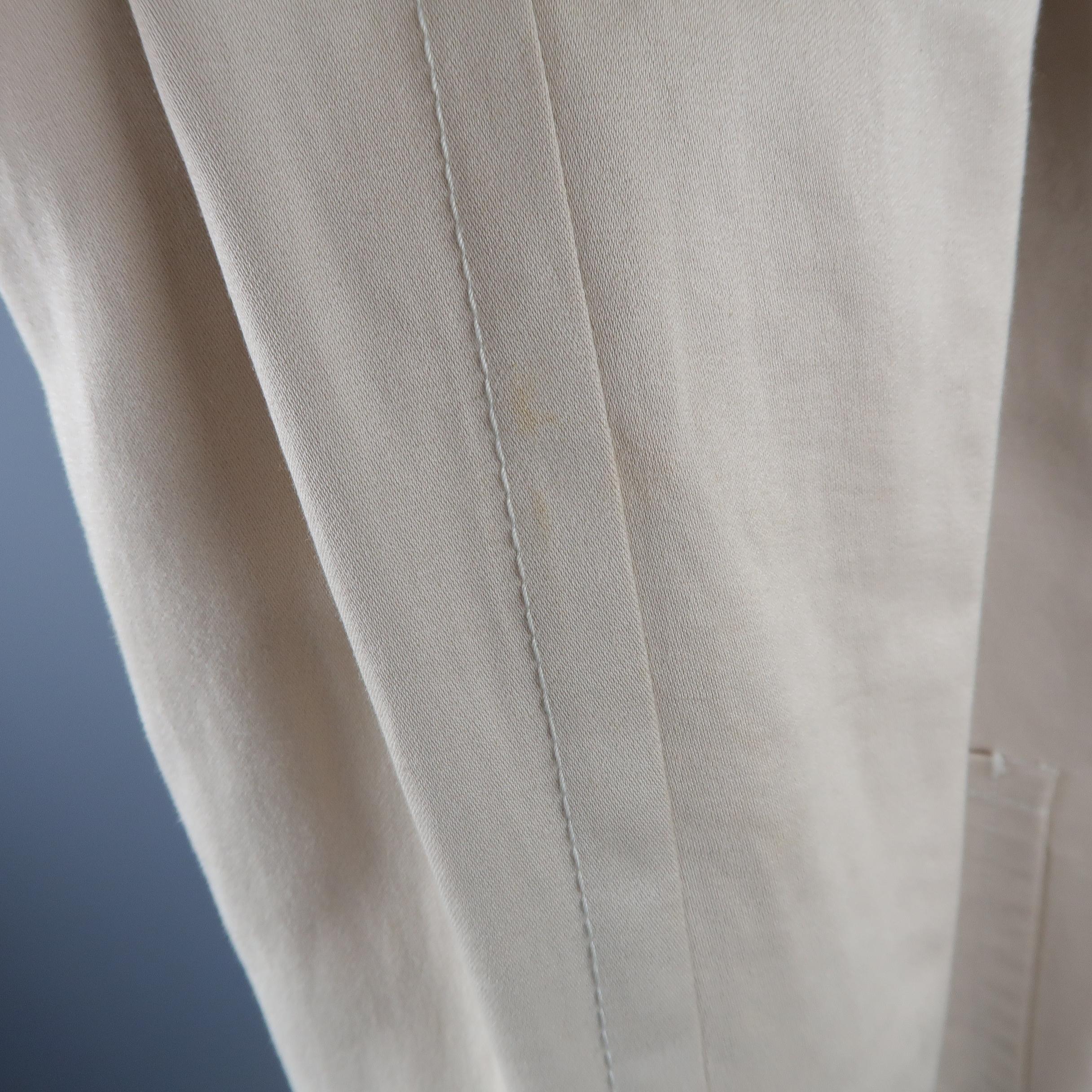 GUCCI by TOM FORD 38 Beige Solid Linen, Cotton -  Blazer / Sport Coat / Jacket 7